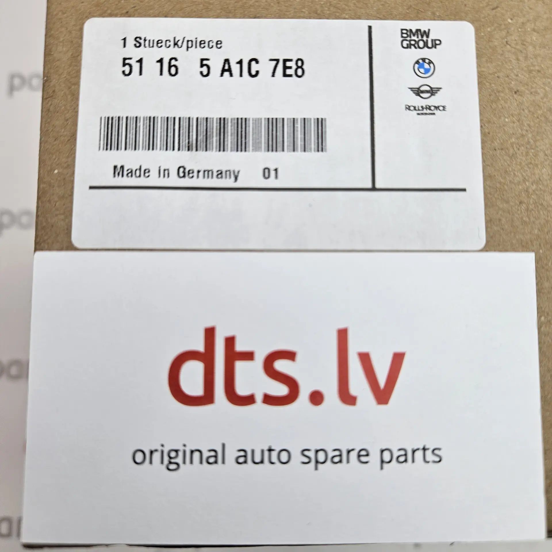 OEM BMW 51165A1C7E8 – Outside rearview mirror lower housing cover left-hand side