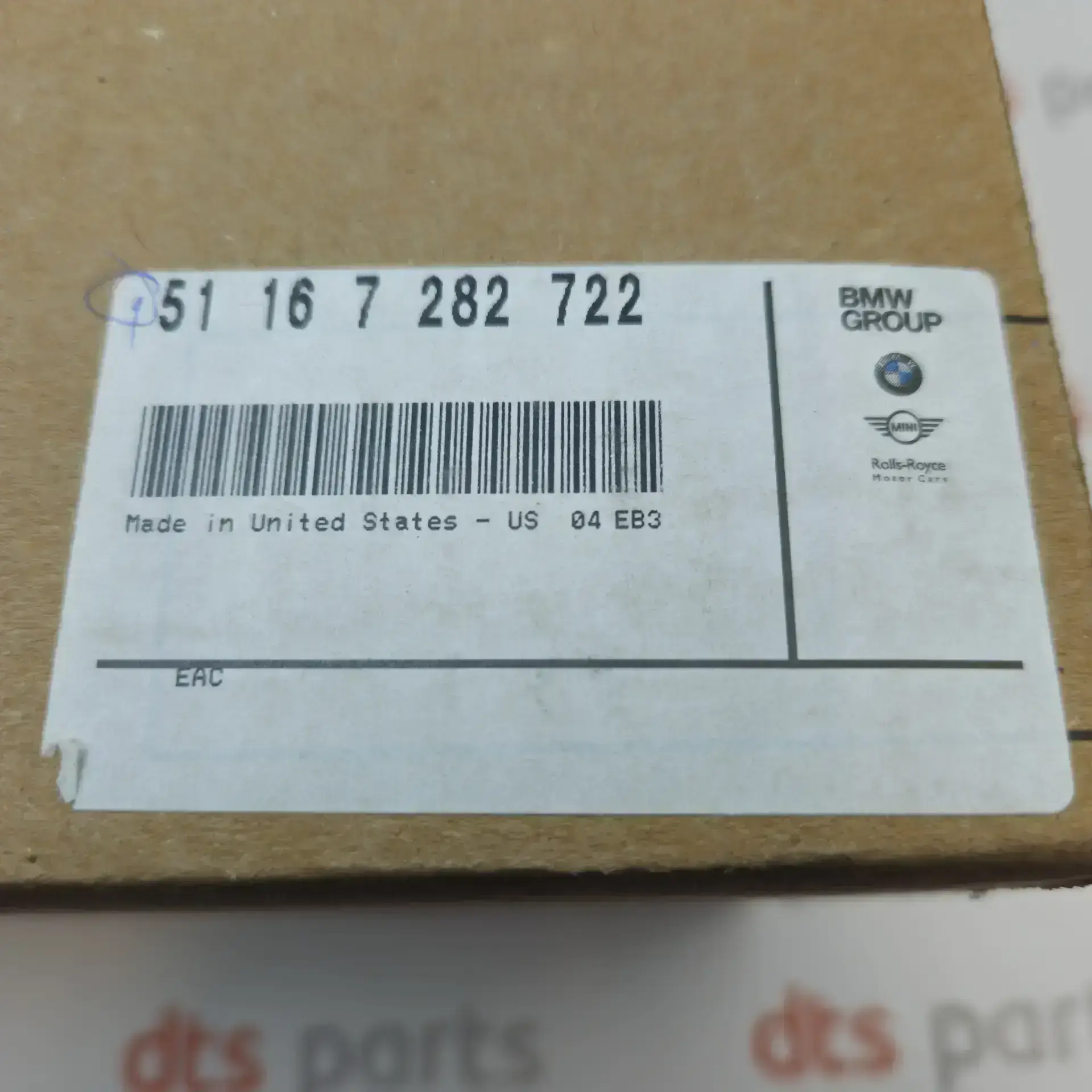 OEM BMW 51167282722 – Right rear view mirror housing