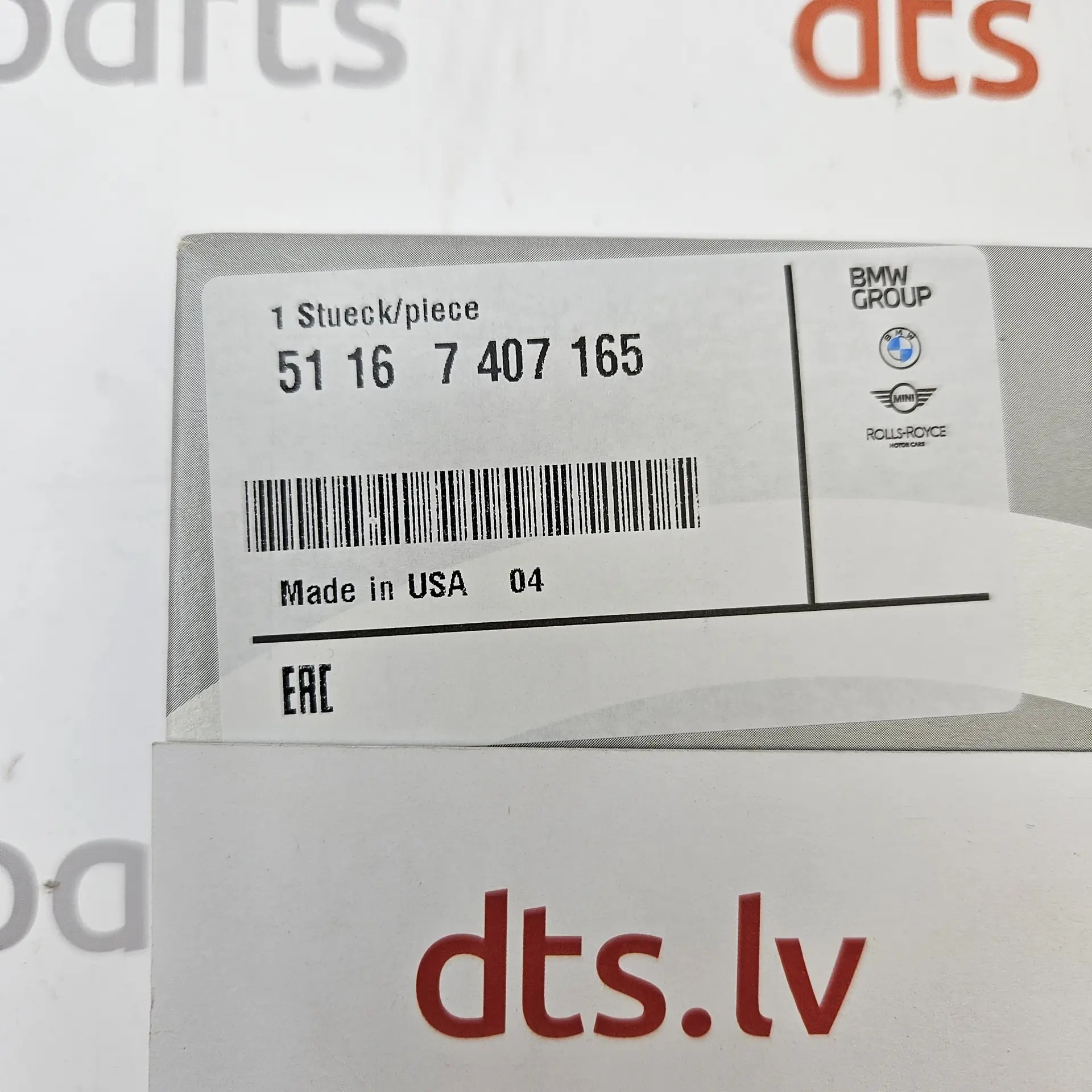 OEM BMW 51167407165 – Front left heated wide-angle side mirror glass element