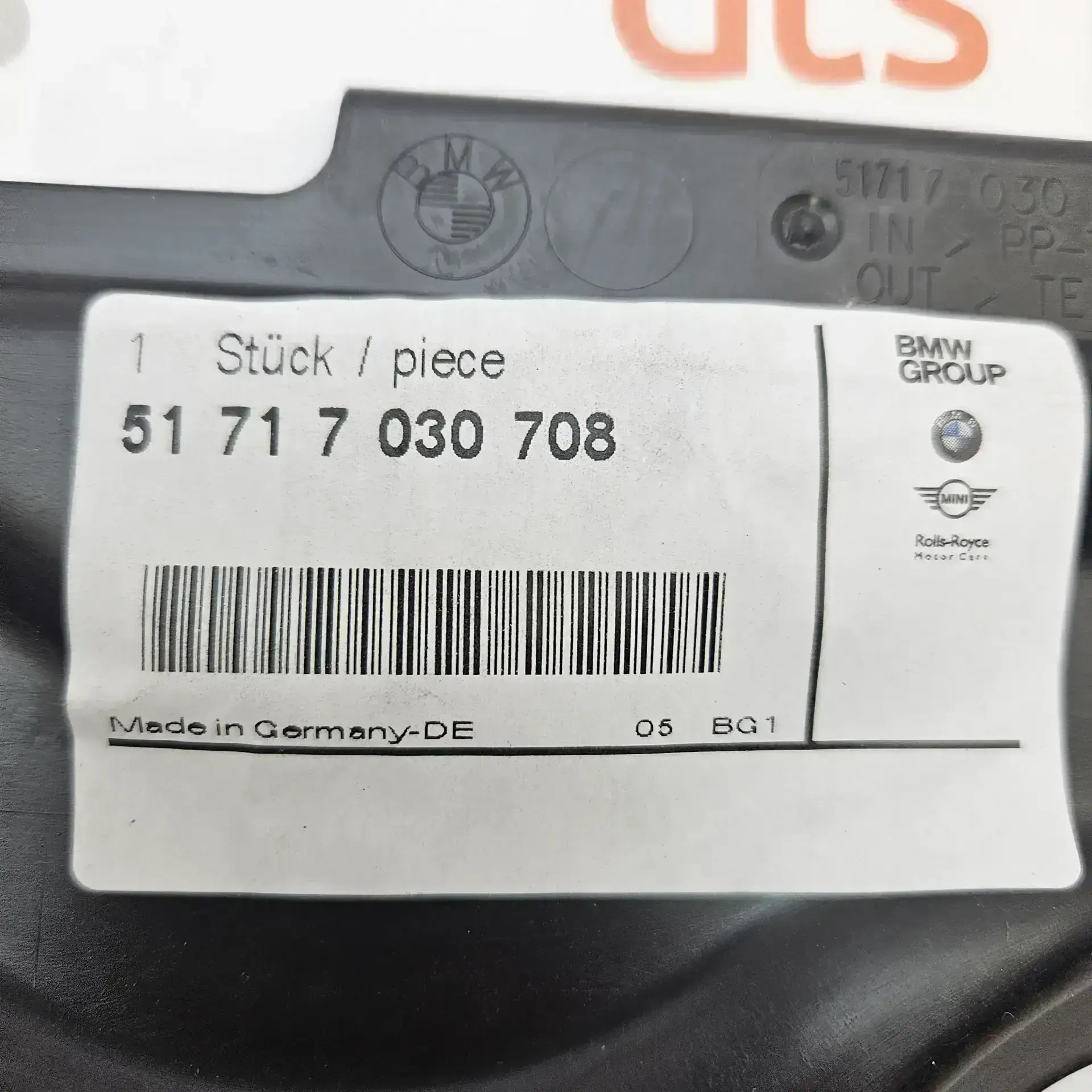 OEM BMW 51717030708 – Rear right deflector lip