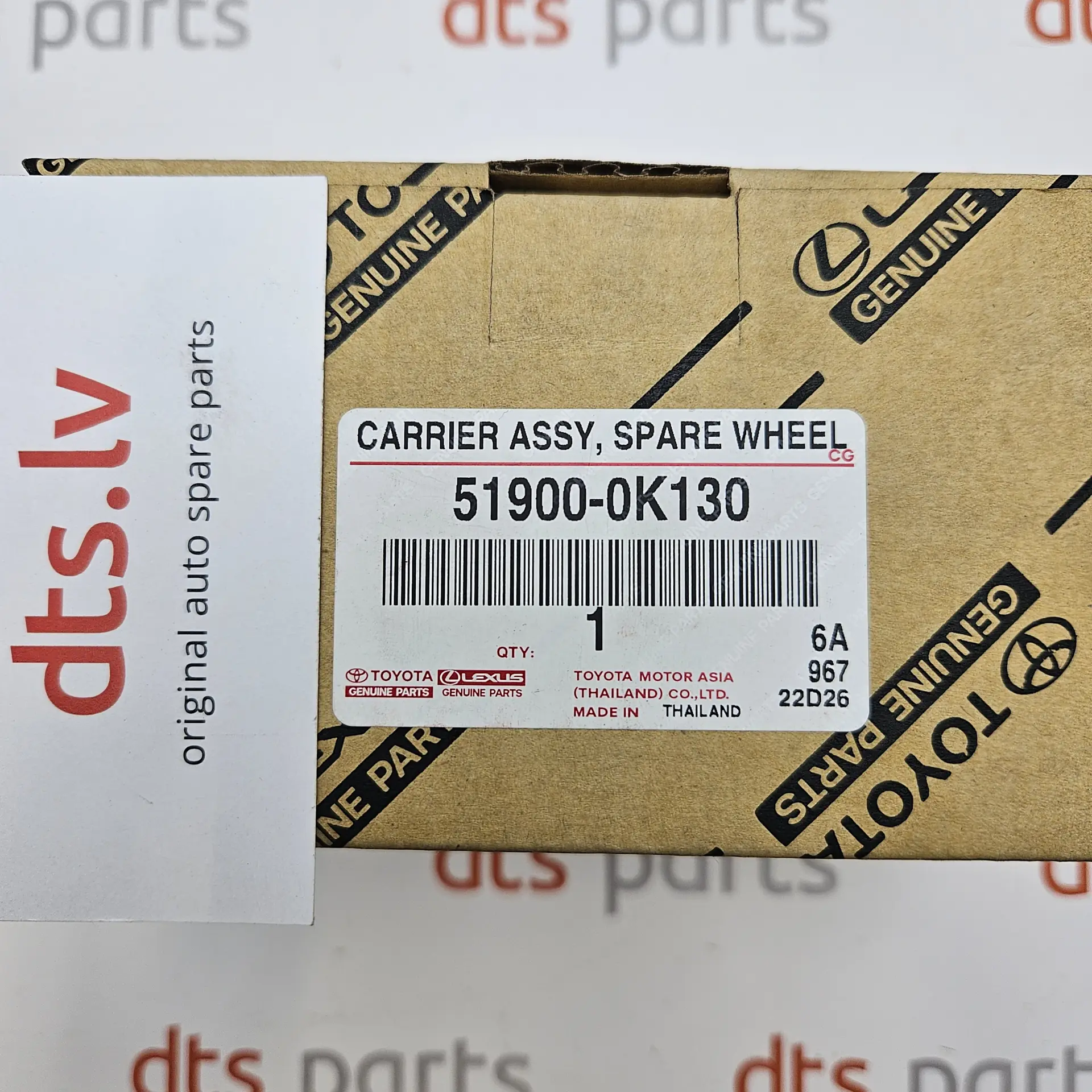 OEM Toyota 519000K130 – Spare tire carrier winch assembly