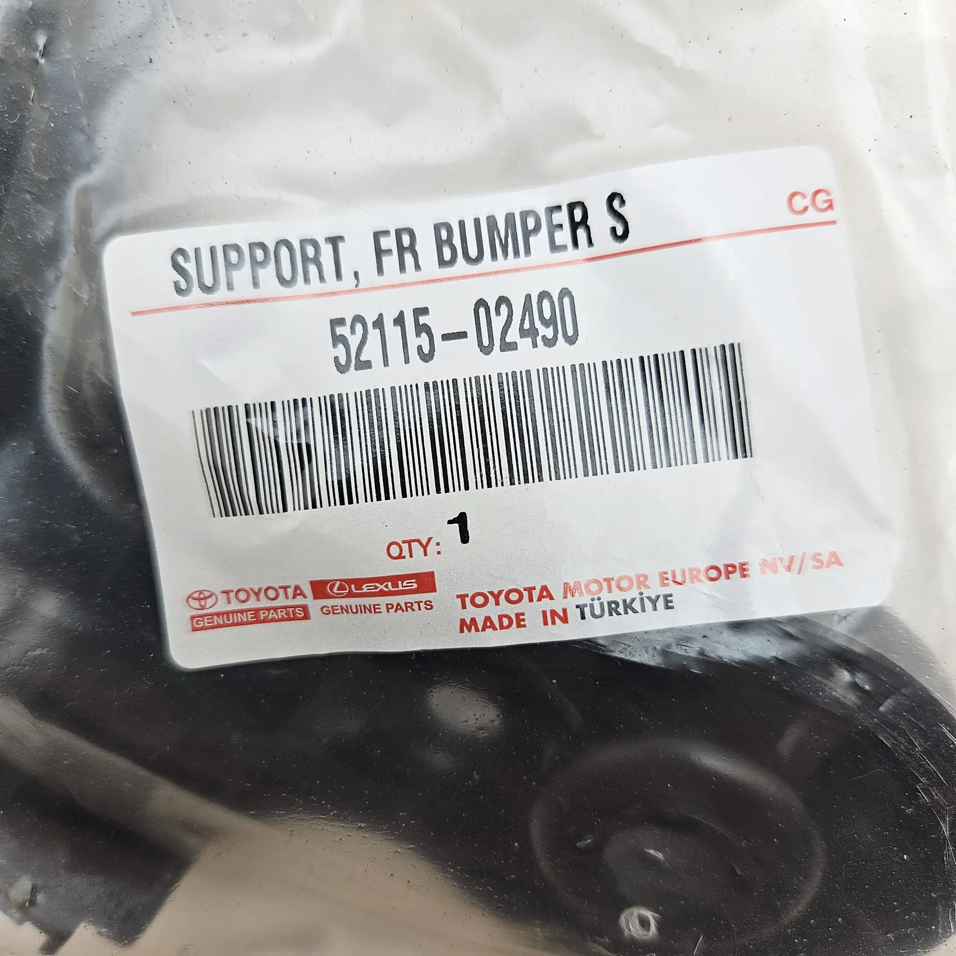 OEM Toyota 5211502490 – Front bumper side support retainer bracket