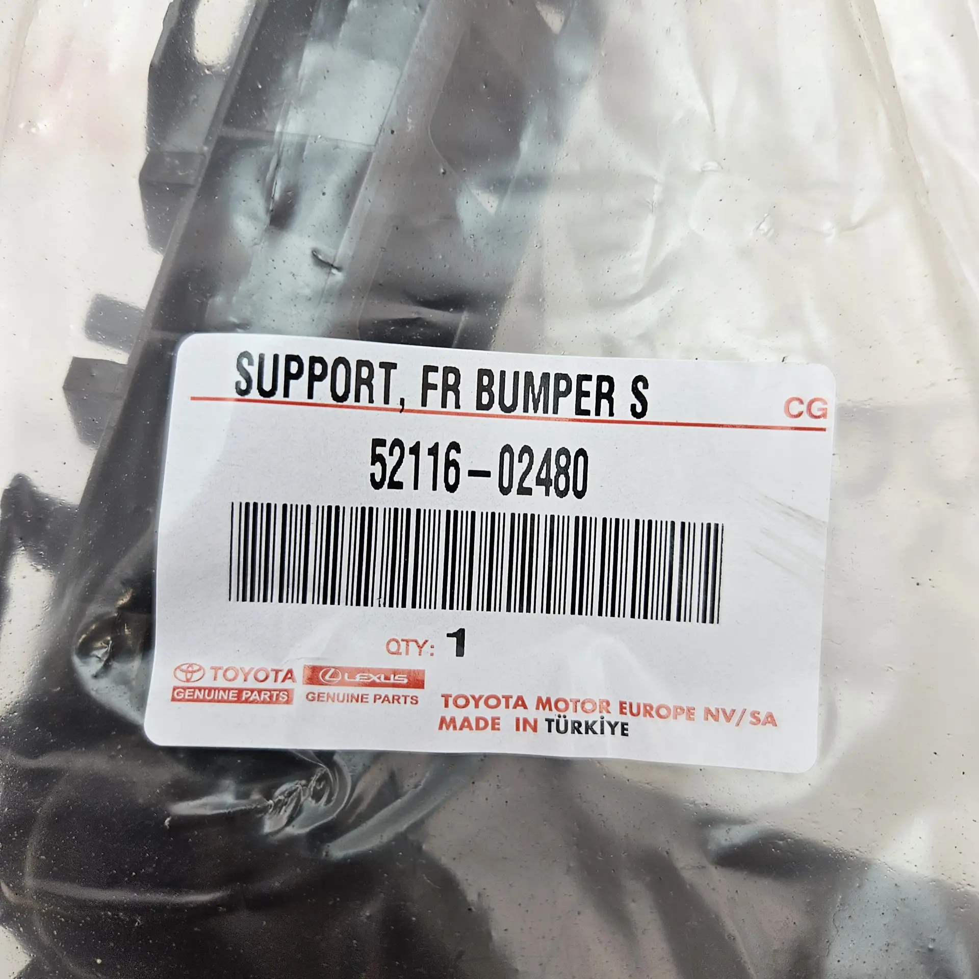 OEM Toyota 5211602480 – Front bumper left side mounting bracket holder