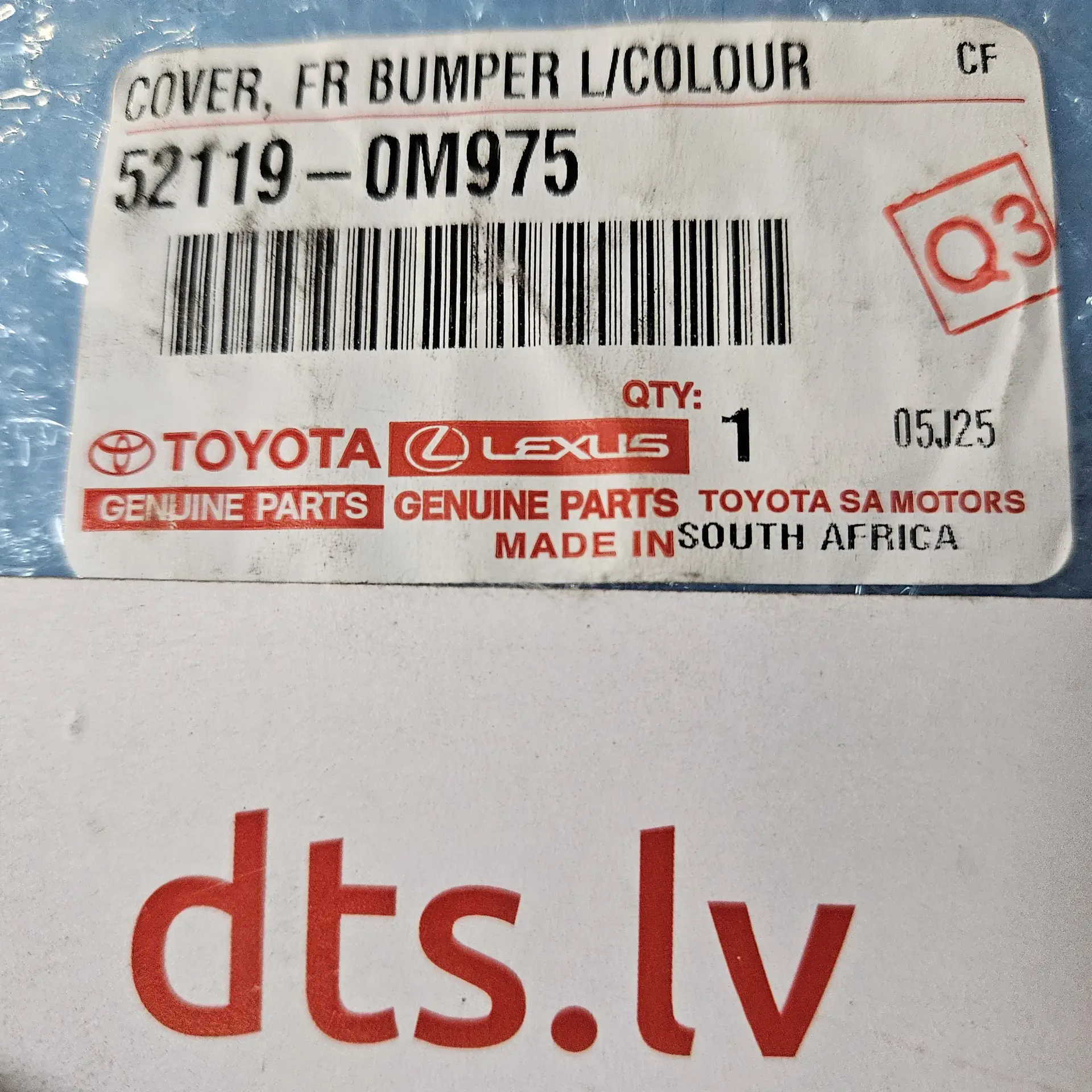 OEM Toyota 52119OM975 – Front bumper cover