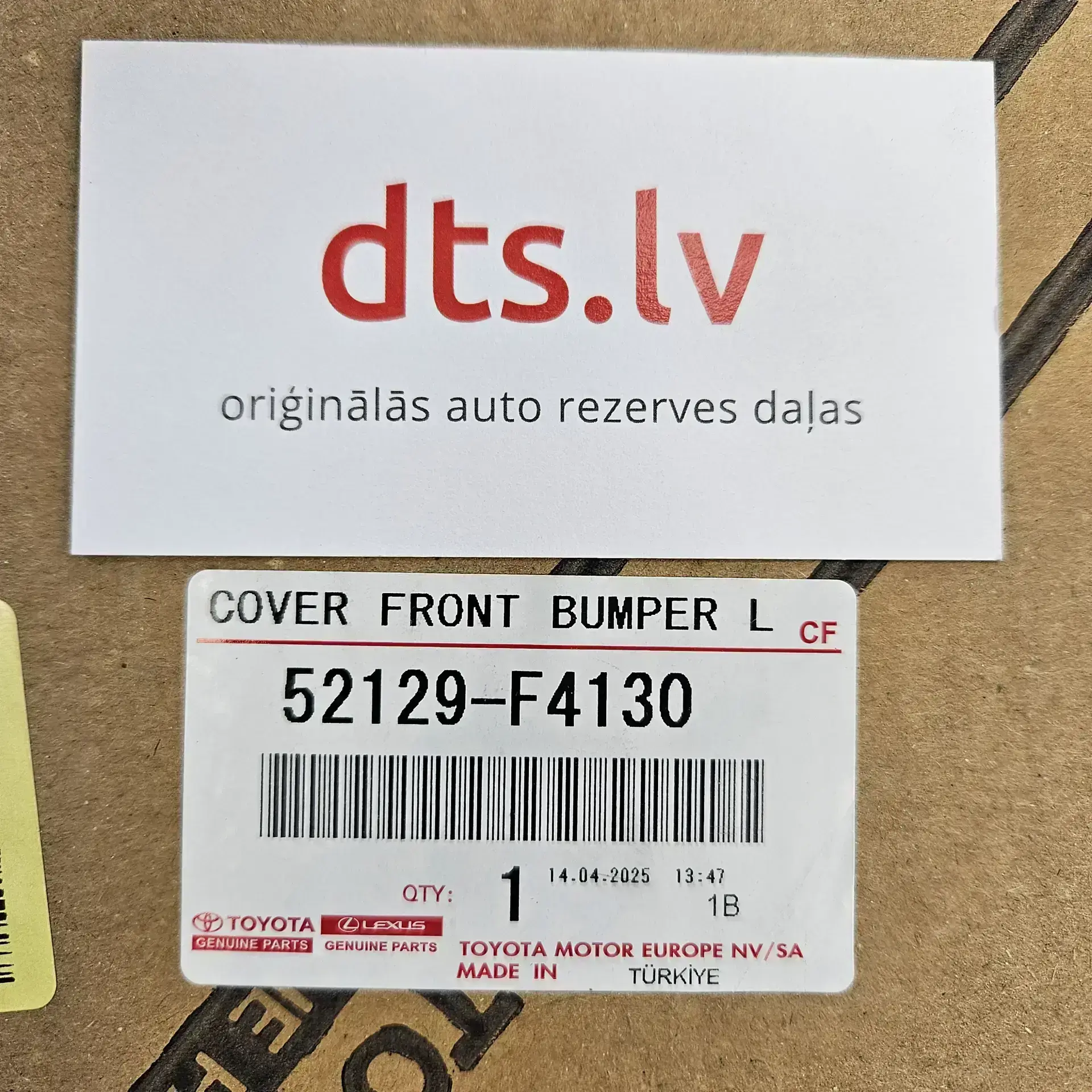 OEM Toyota 52129F4130 – Cover, front bumper, lower Toyota C-HR from 10.2016-