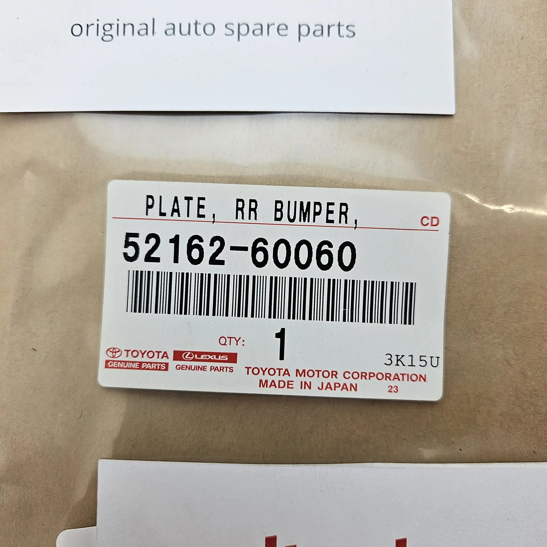 OEM Toyota 5216260060 – Rear Bumper Step Pad