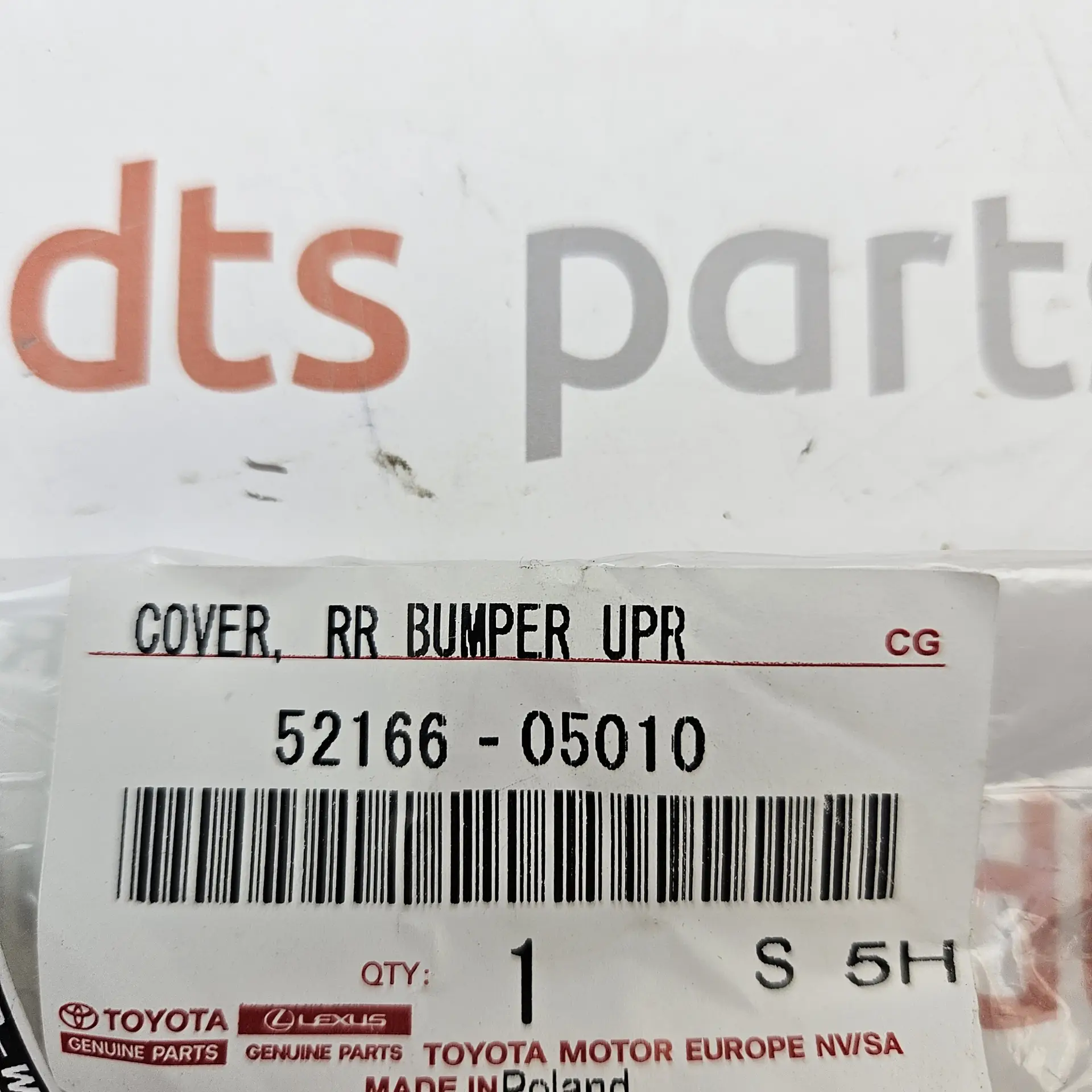 OEM Toyota 5216605010 – Rear bumper cover