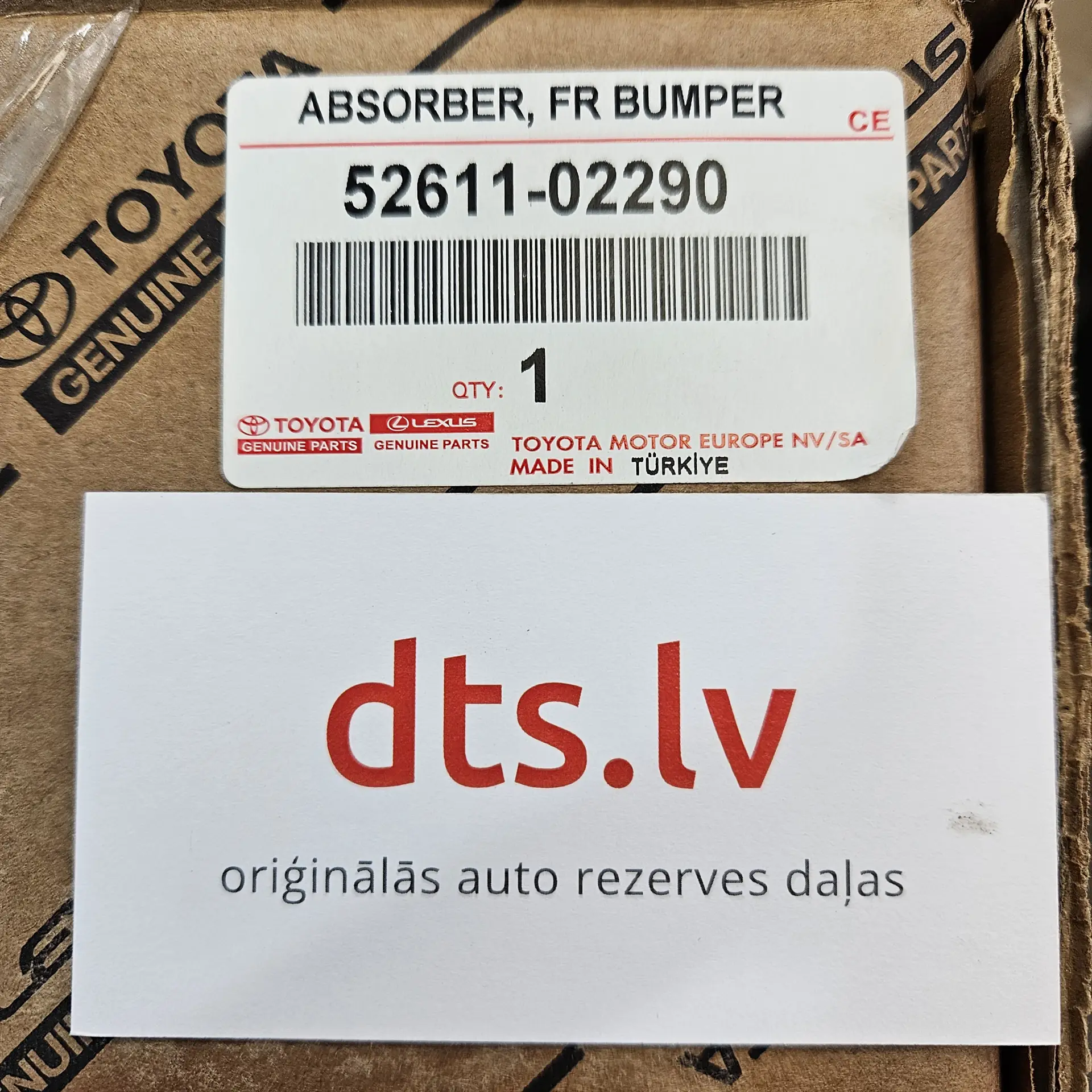 OEM Toyota 5261102290 – Absorber, front bumper Toyota Corolla from 06.2013 -