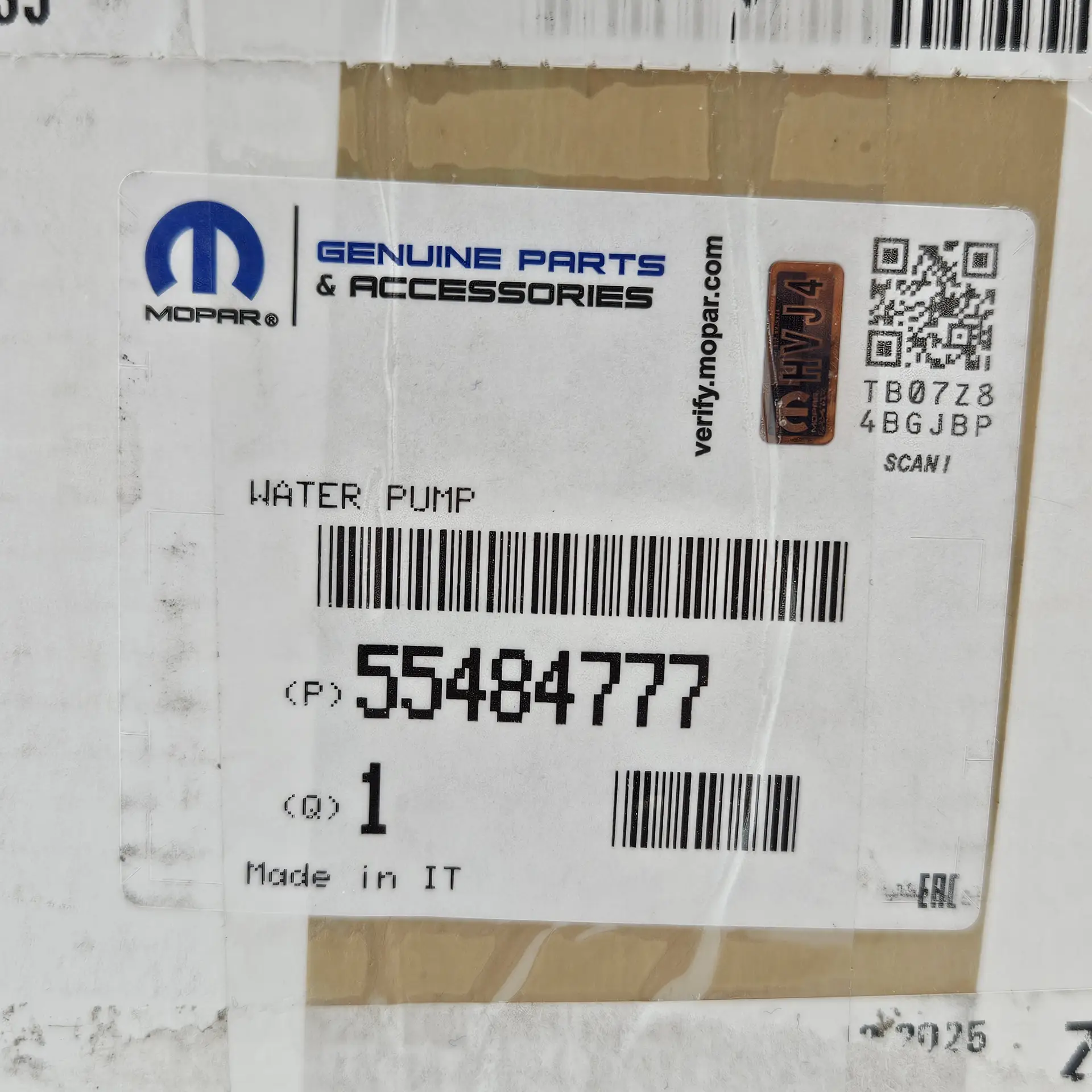 OEM FCA 55484777 – Engine Cooling Water Pump