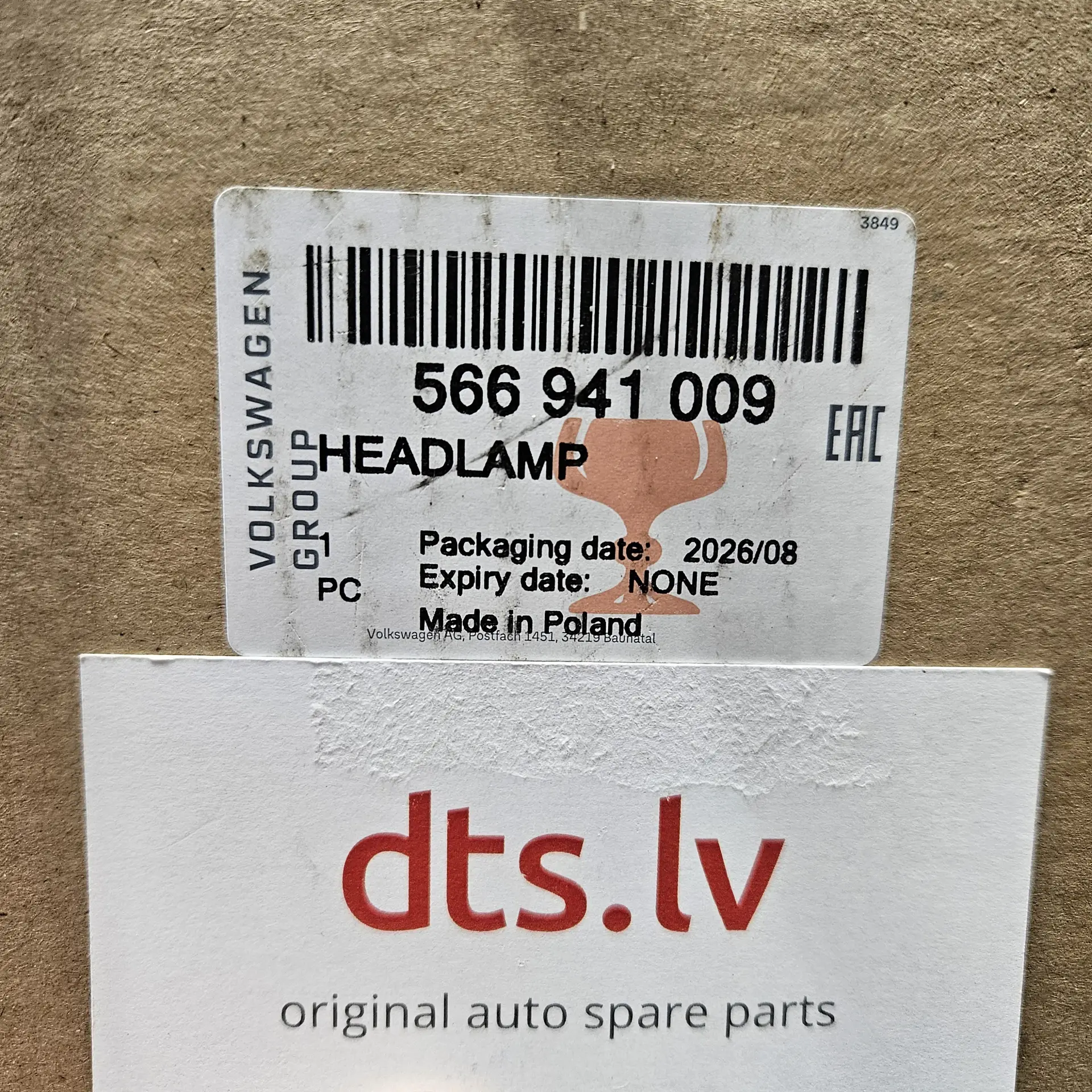 OEM VAG 566941009 – Main LED Headlight Assembly