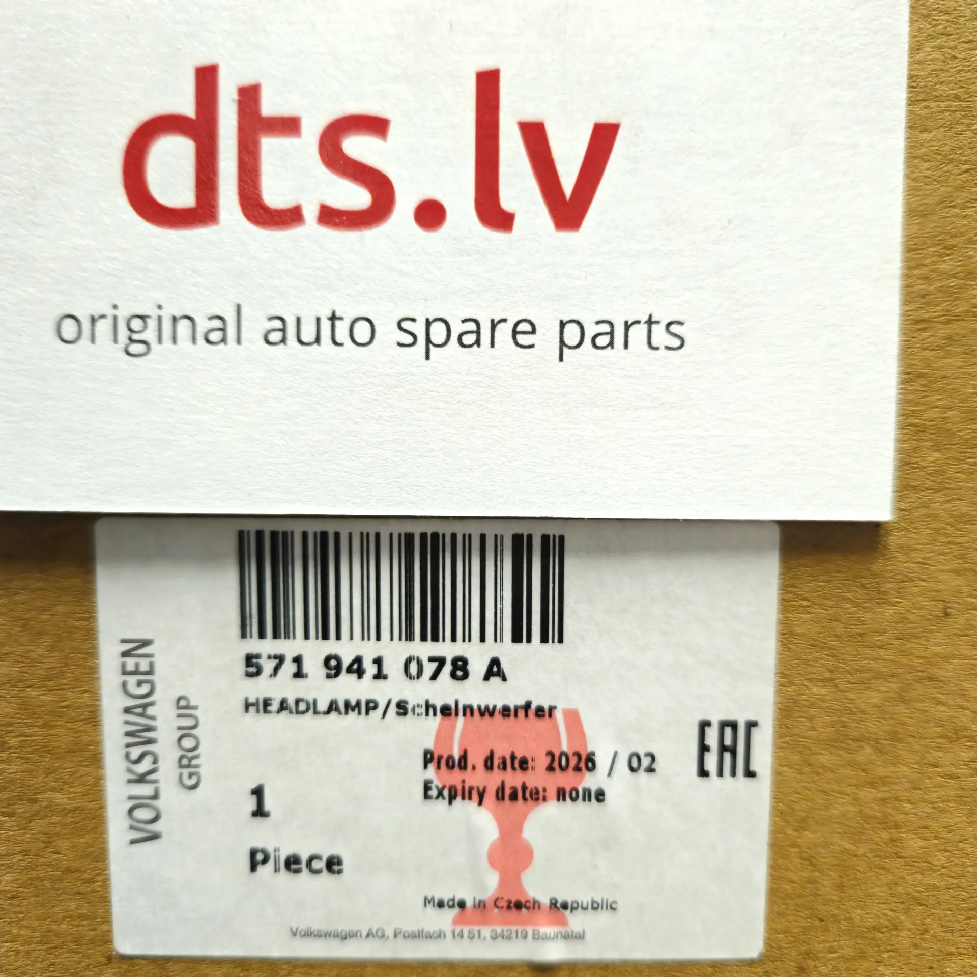OEM VAG 571941078A – Right LED headlight
