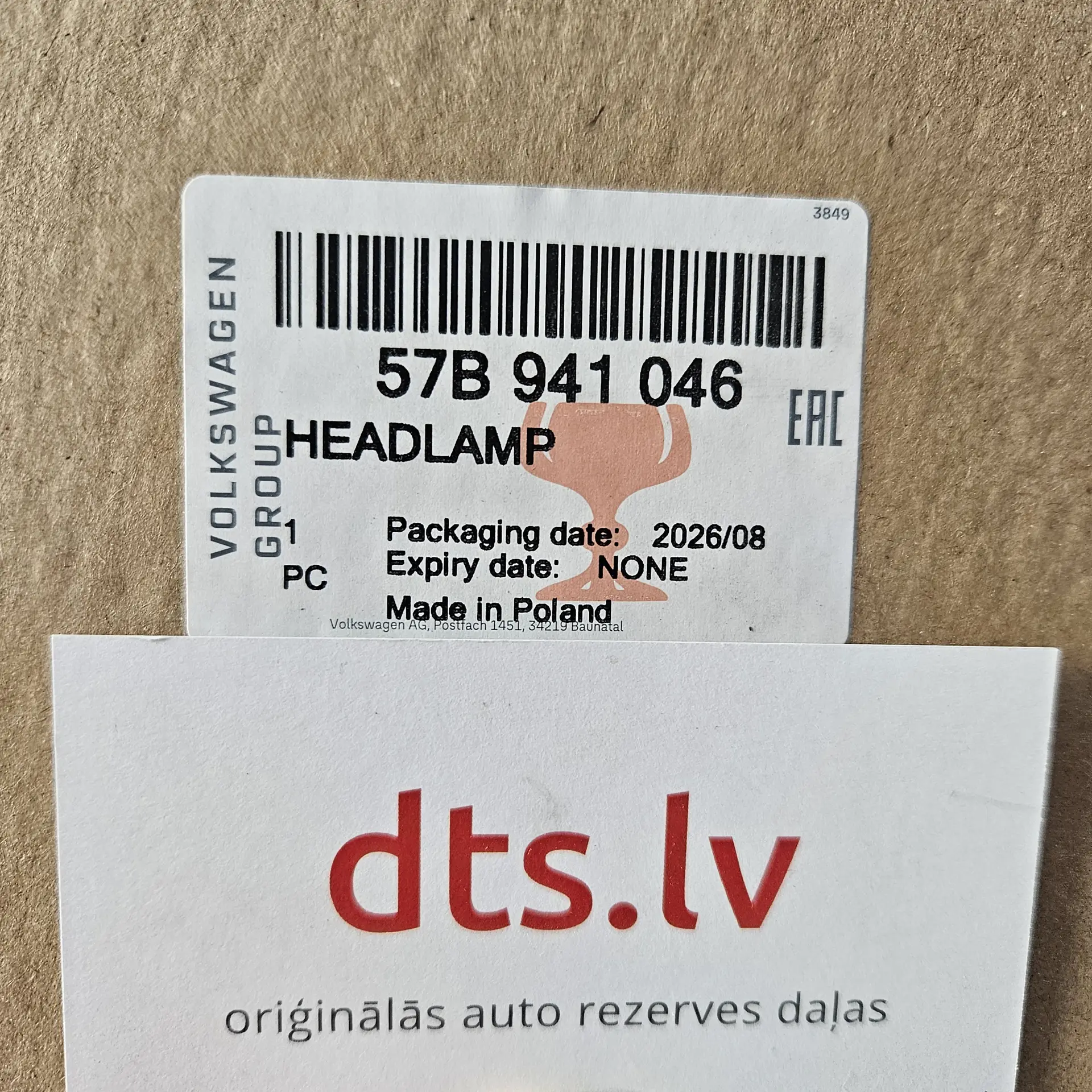 OEM VAG 57B941046 – Right full LED headlight assembly