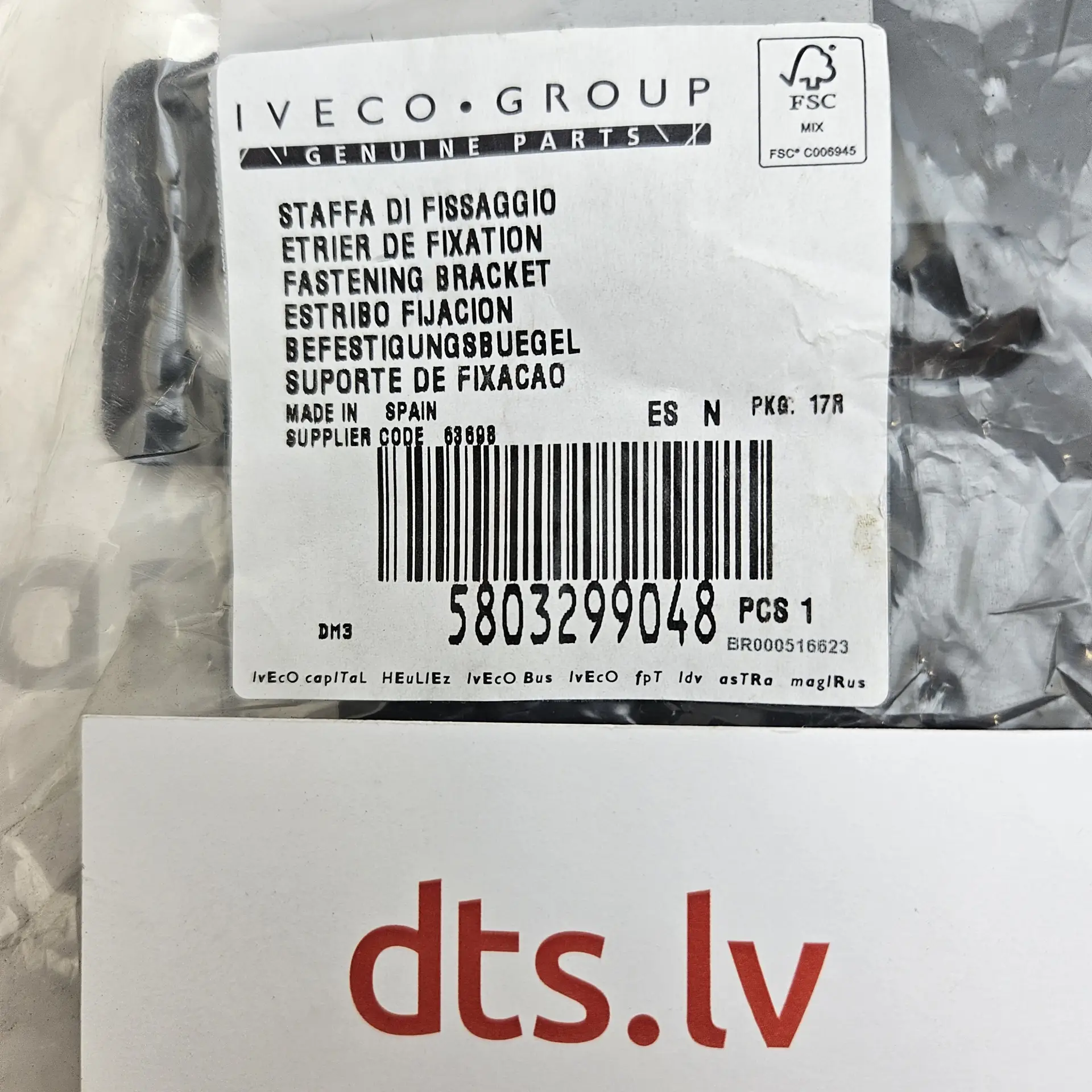 OEM Iveco 5803299048 – Front left outer bumper bracket