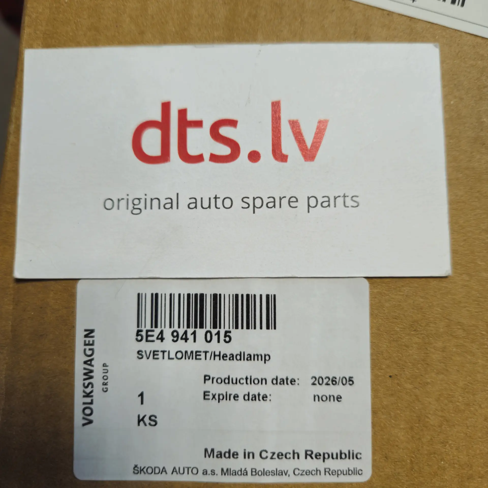 OEM Skoda 5E4941015 – Full LED Headlight Assembly