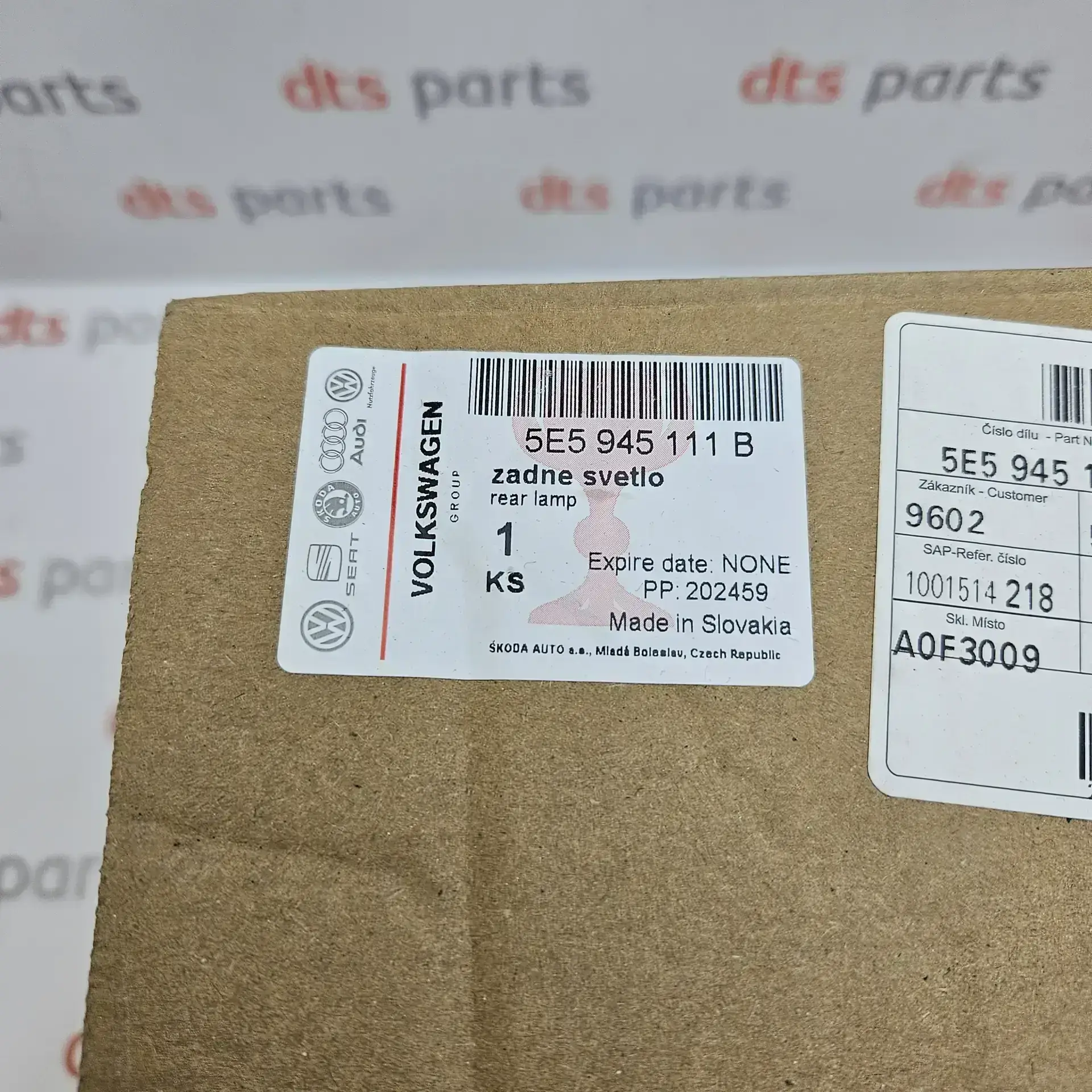OEM Skoda 5E5945111B – Rear left taillight