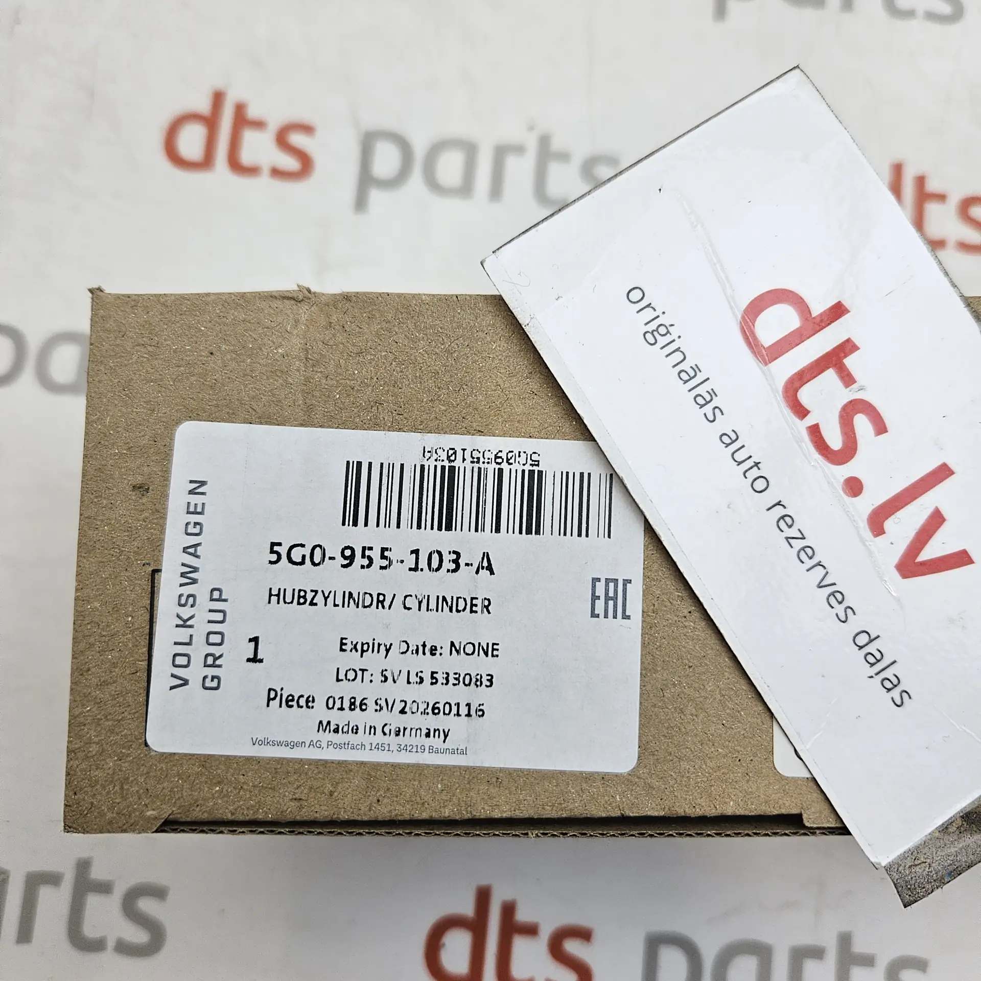 OEM Volkswagen 5G0955103A – Front left-hand driver-side headlight washer telescopic jet lift cylinder nozzle