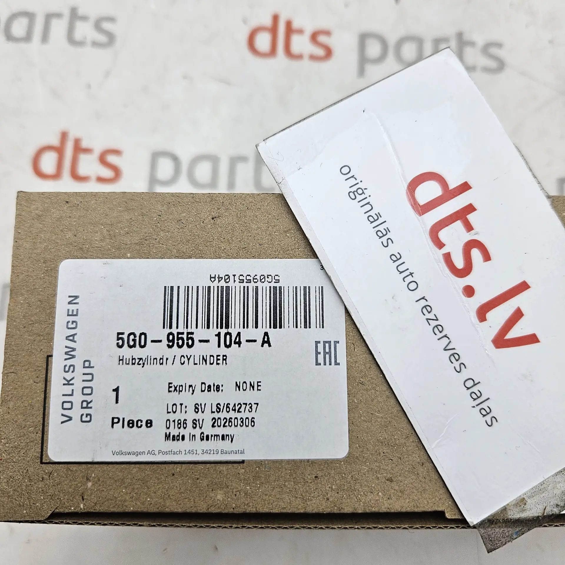 OEM Volkswagen 5G0955104A – Front right-hand passenger-side headlight washer telescopic jet lift cylinder nozzle