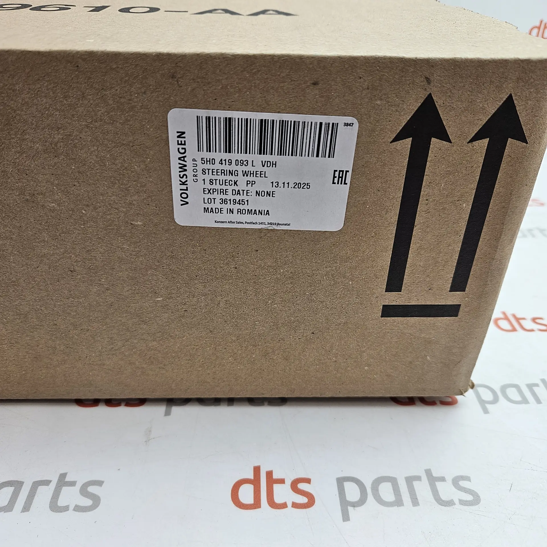 OEM VAG 5H0419093LVDH – Leather steering wheel assembly