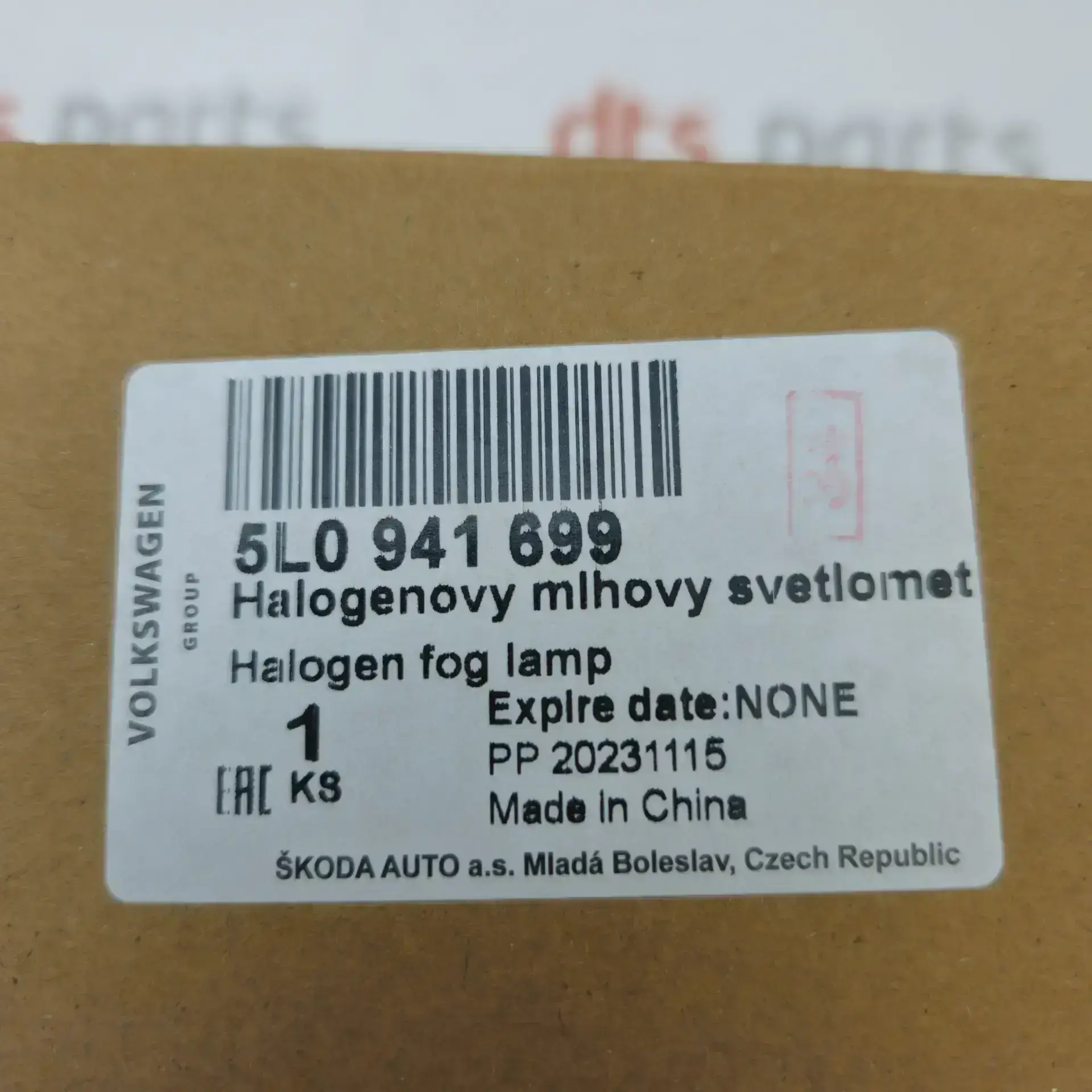 OEM Skoda 5L0941699 – Front left fog light
