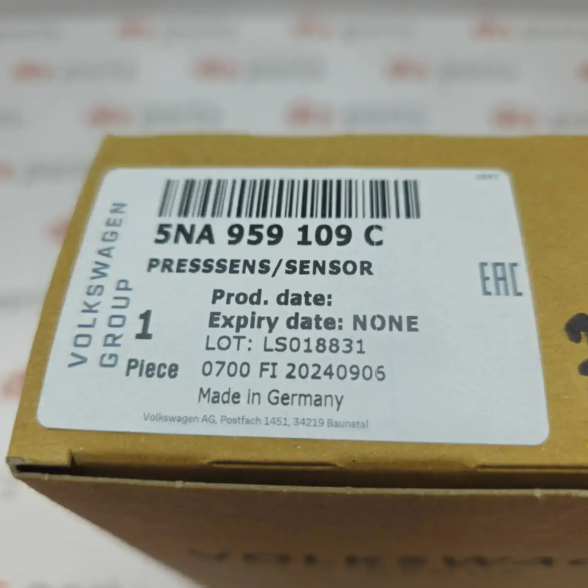 OEM Volkswagen 5NA959109C – Front impact crash sensor