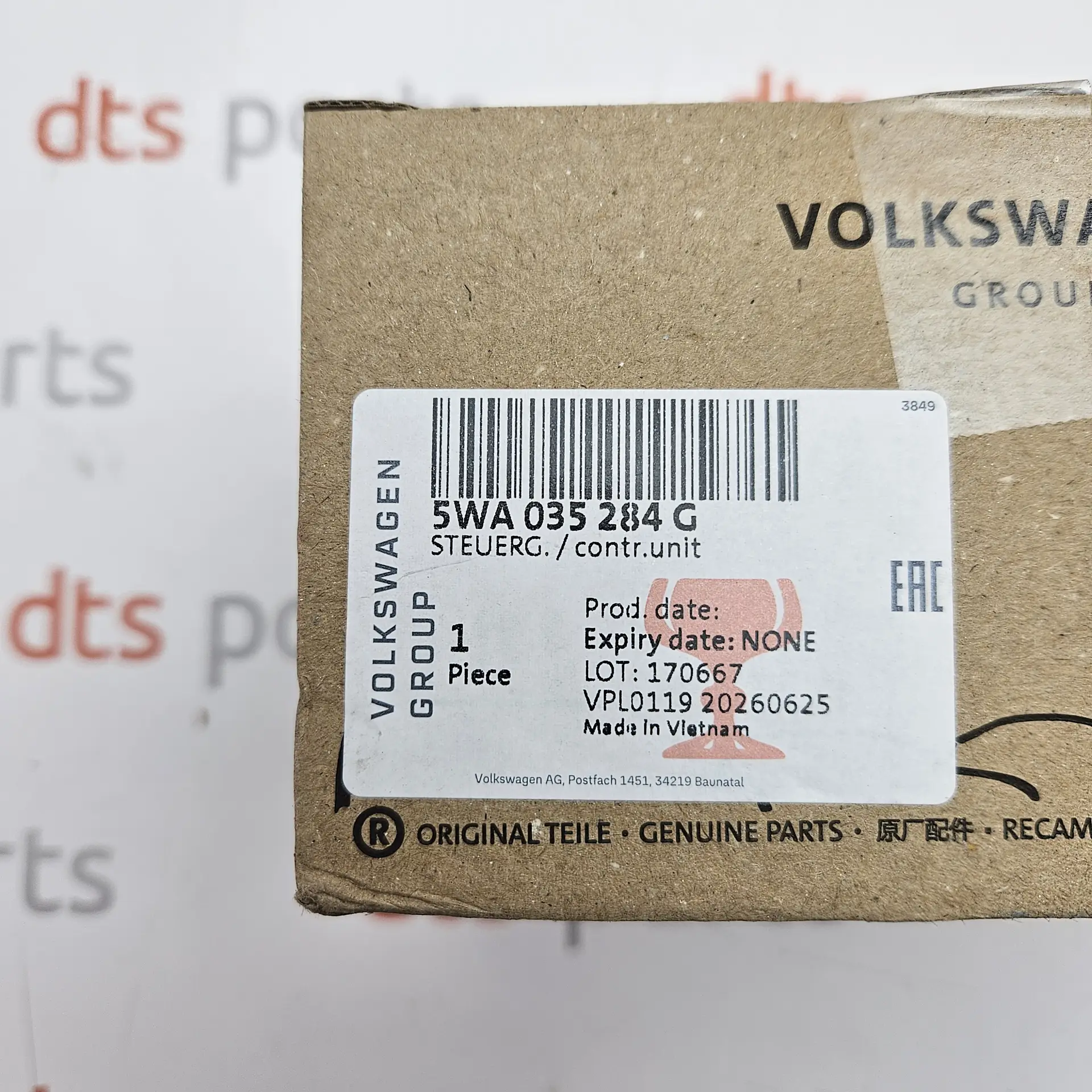 OEM Volkswagen 5WA035284G – Control unit for online services