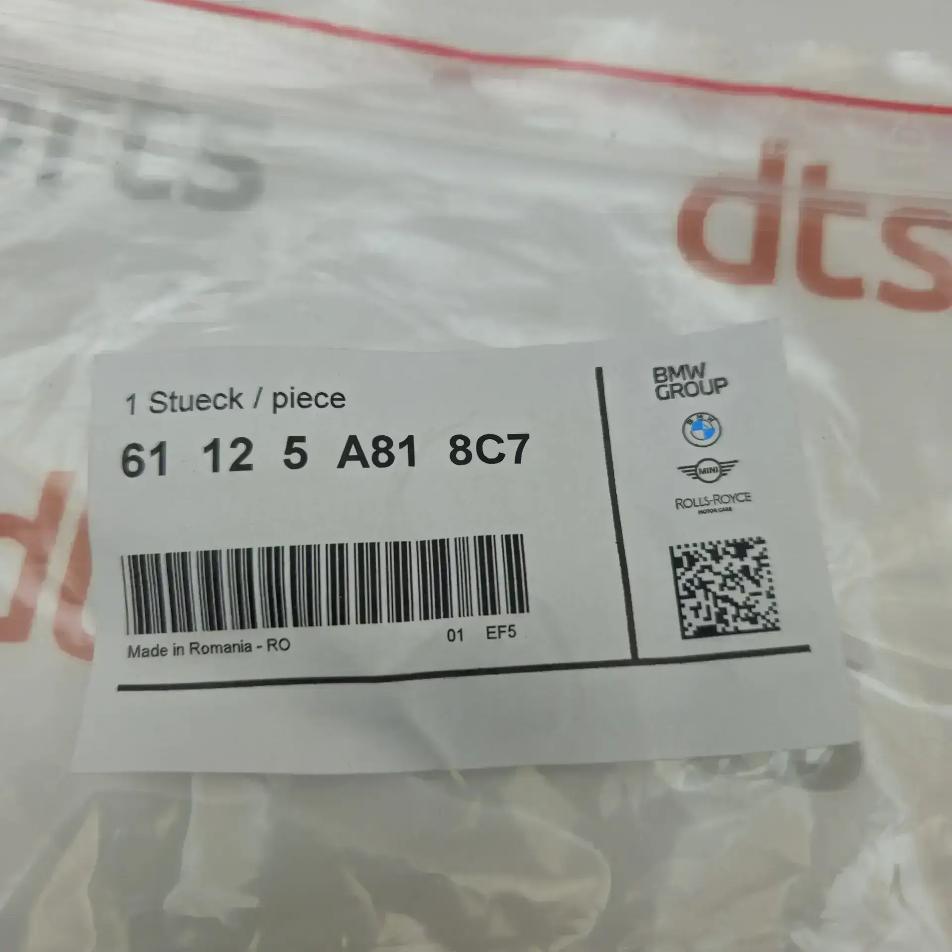 OEM BMW 61125A818C7 – Battery cable