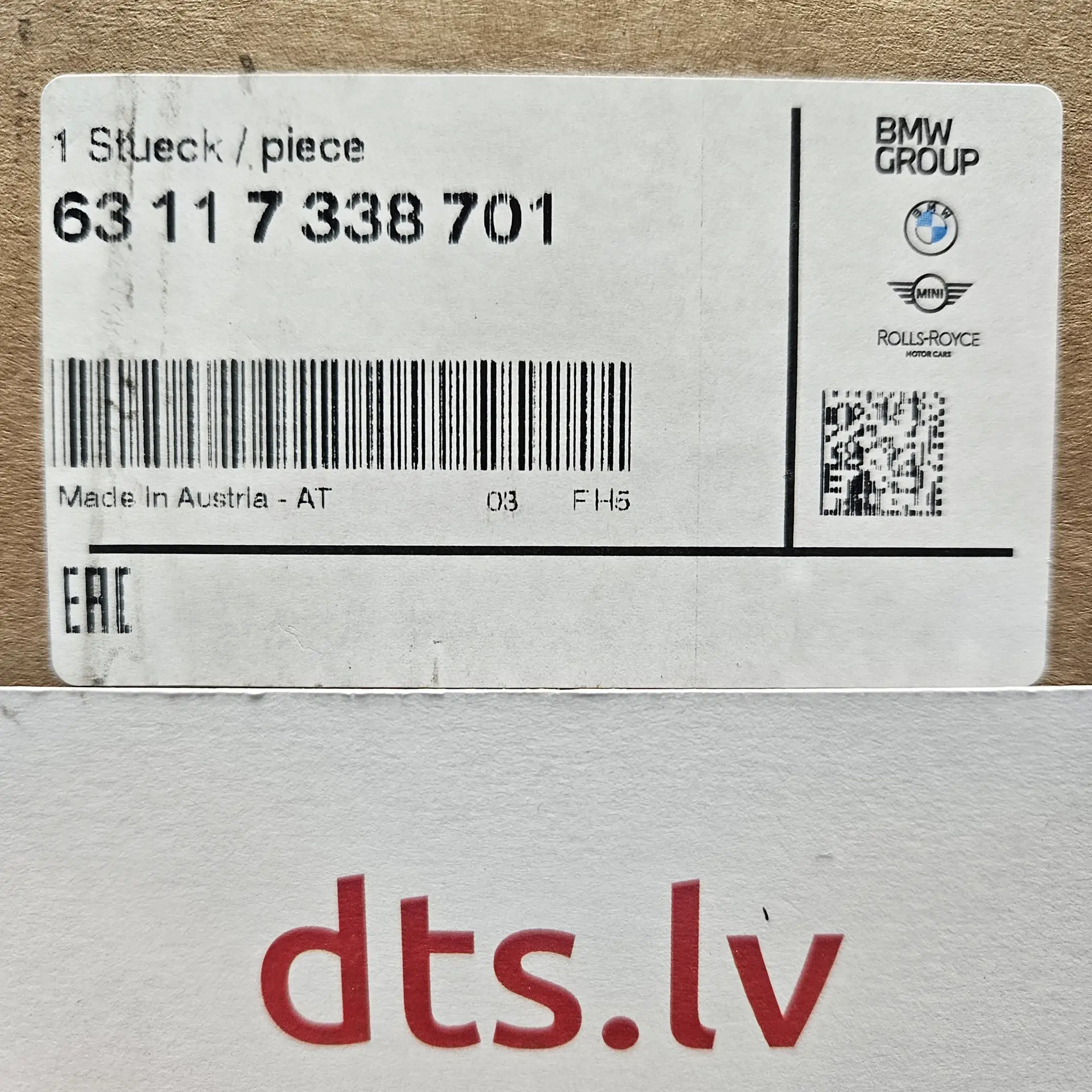 OEM BMW 63117338701 – Front left headlight