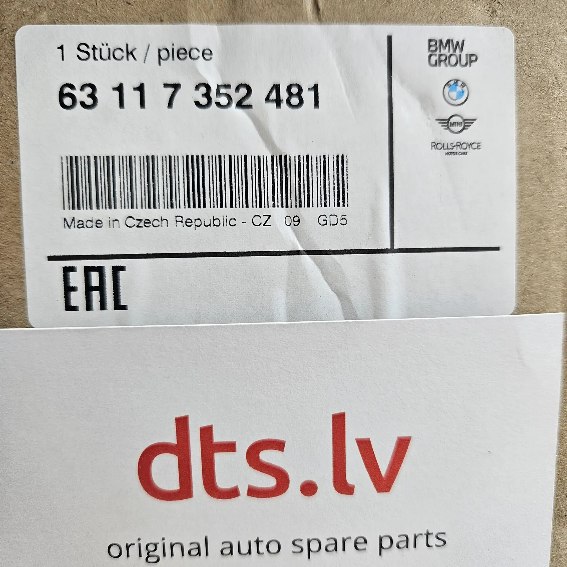 OEM BMW 63117352481 – Front left Adaptive LED headlight assembly