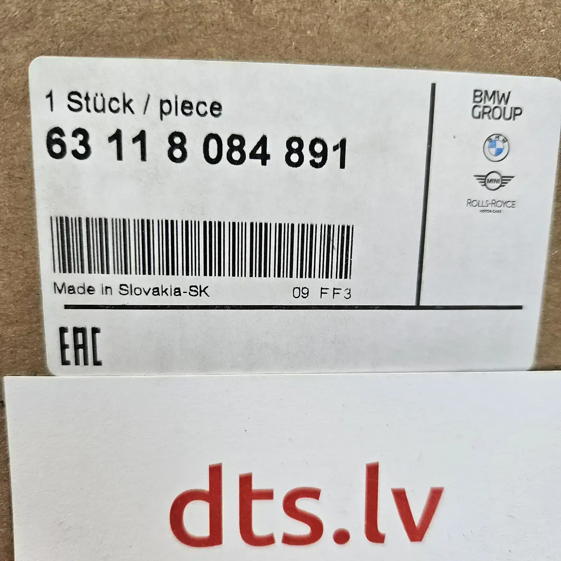 OEM BMW 63118084891 – Left Laser Headlight