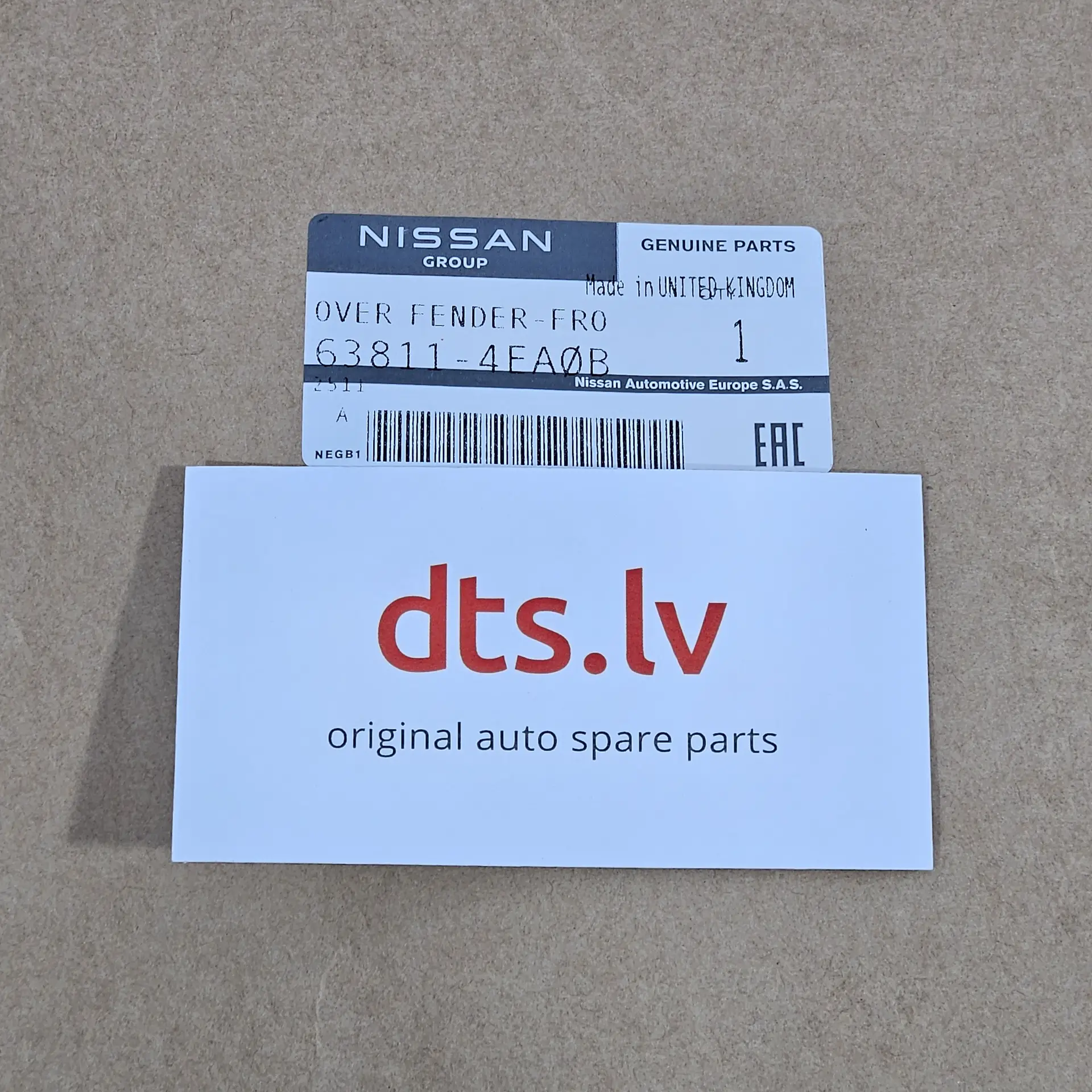 OEM Nissan 638114EA0B – Over Fender-Front, LH (Left Hand)