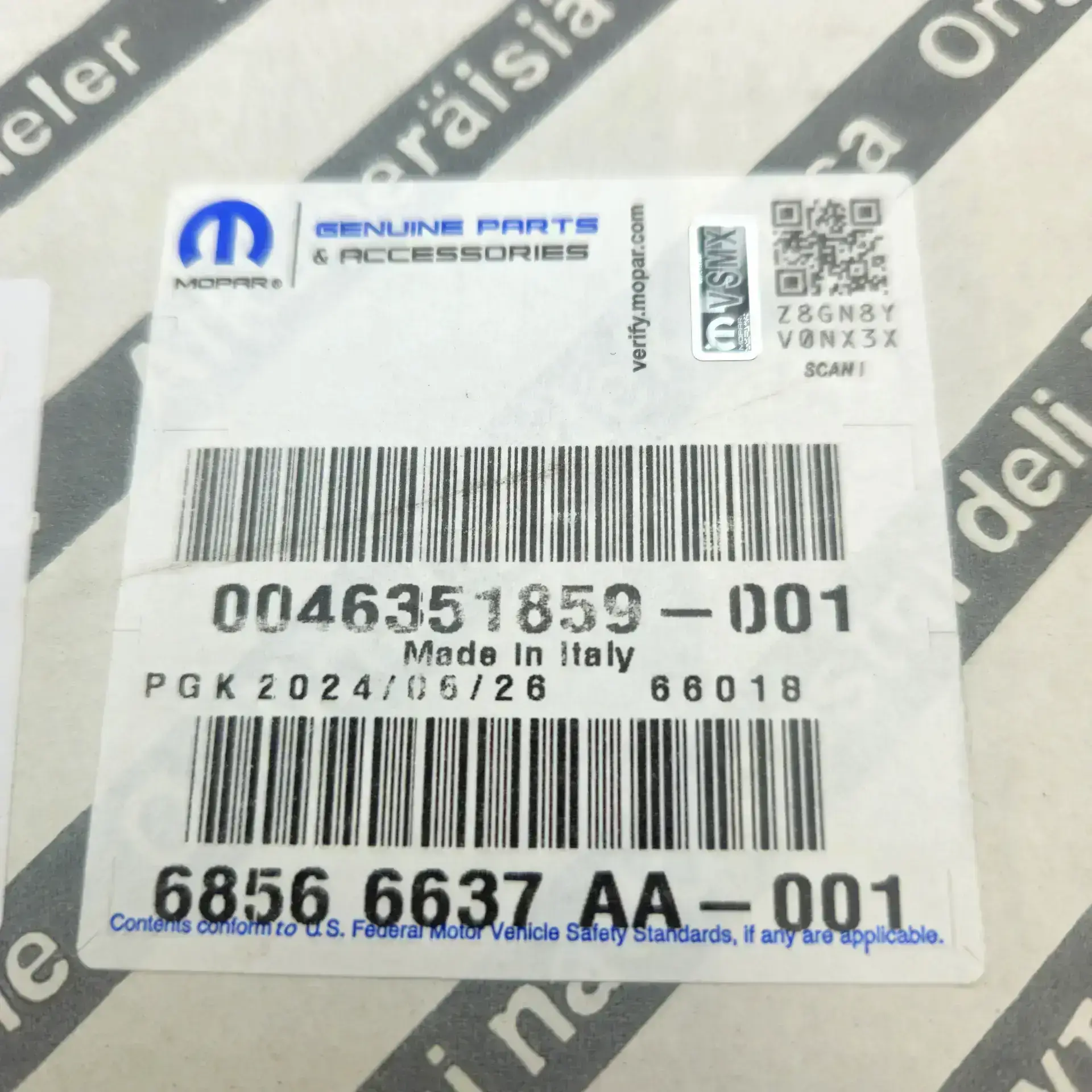 OEM FCA 68566637AA – Oil pump