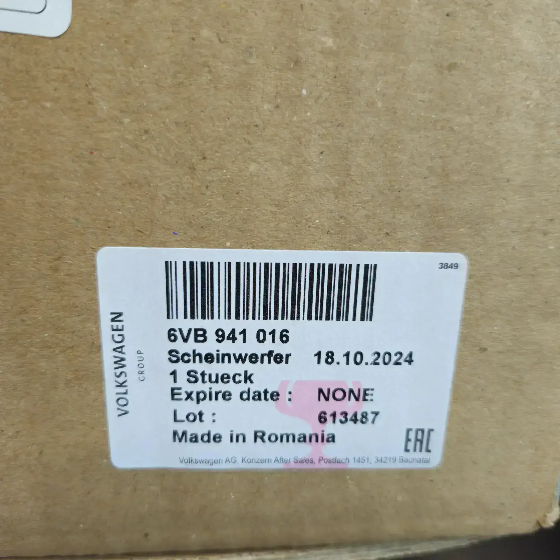 OEM VAG 6VB941016 – Front right LED headlight