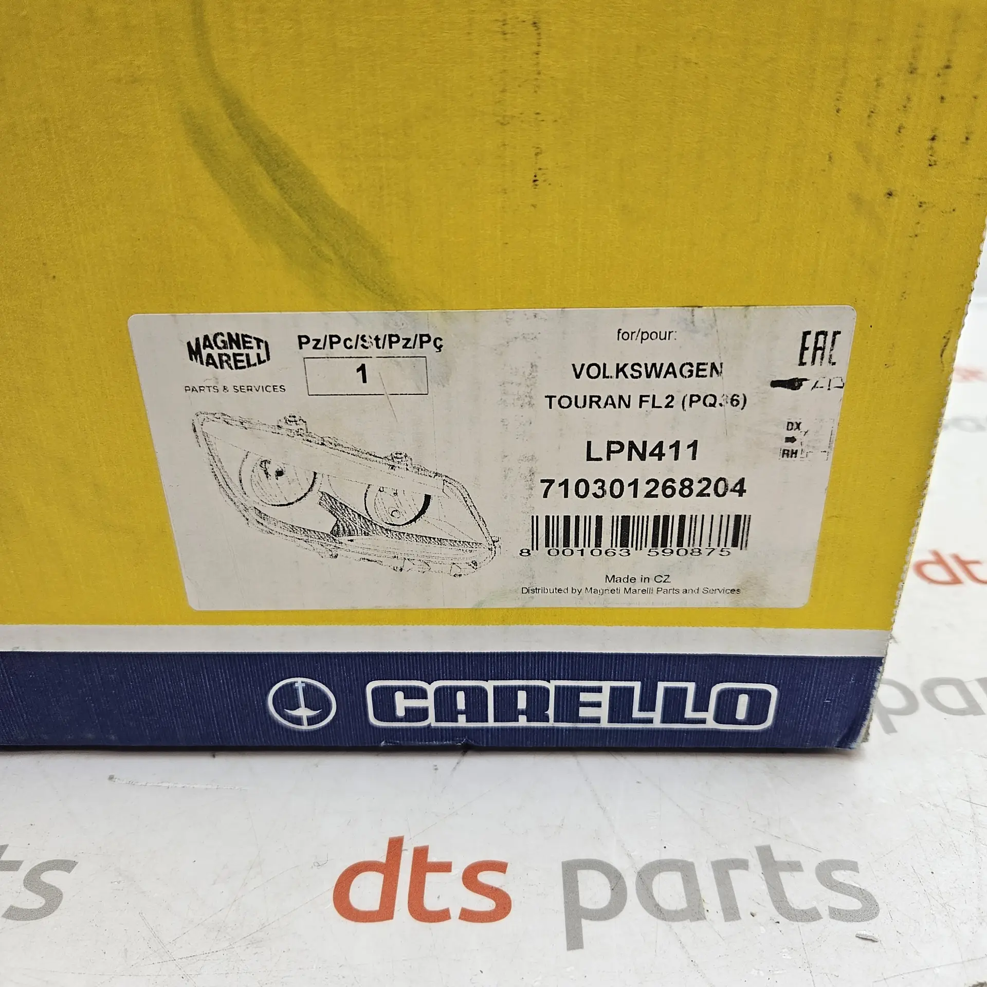 Magneti Marelli 710301268204 – Right front halogen headlight assembly - järelturu osa