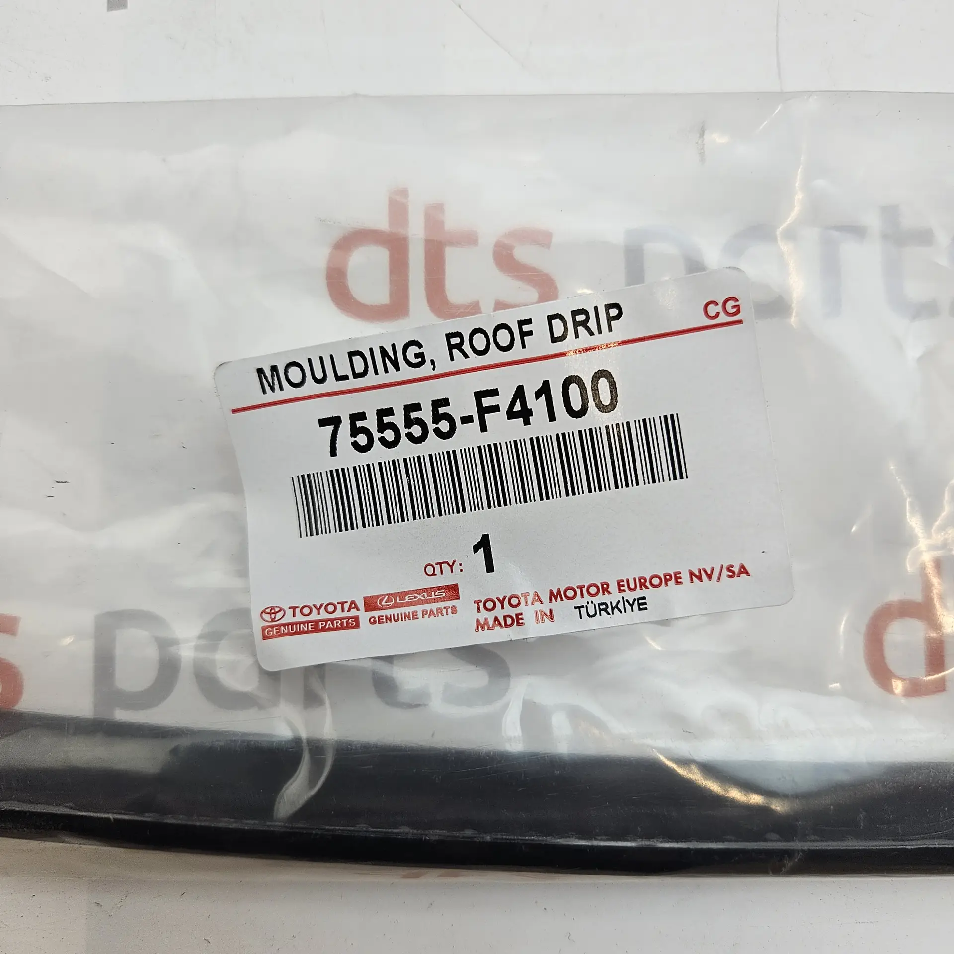 OEM Toyota 75555F4100 – Right roof drip side finish molding