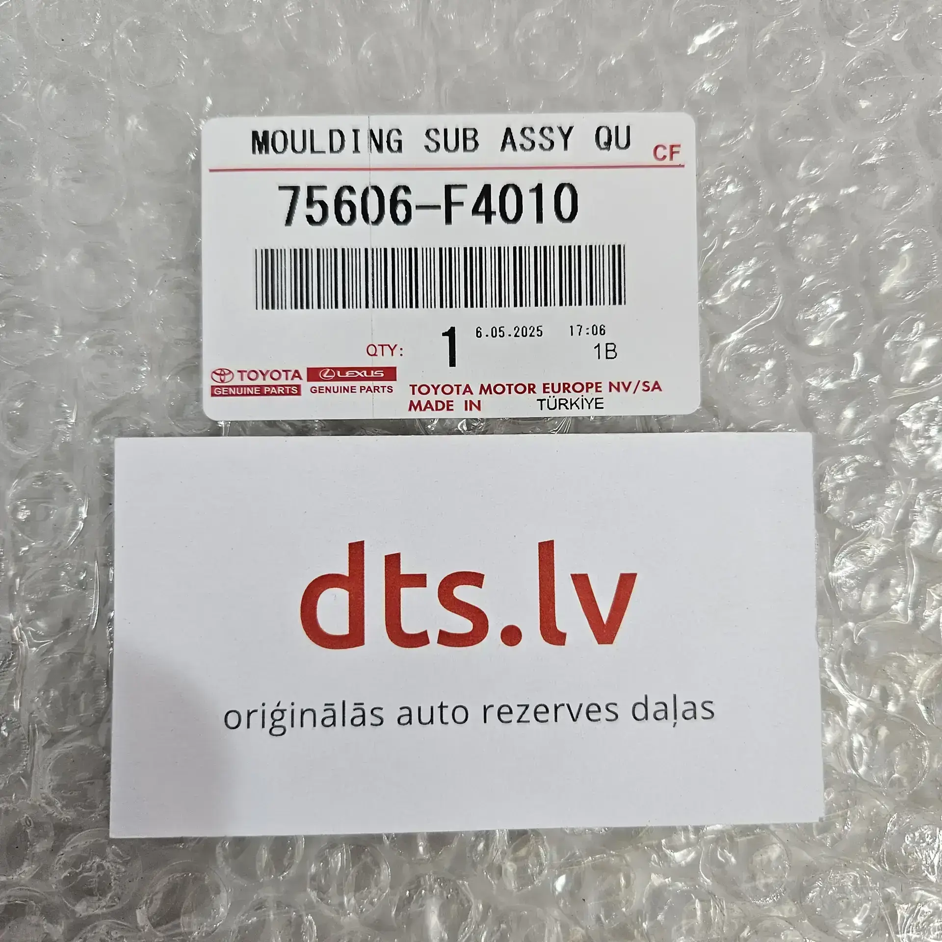 OEM Toyota 75606F4010 – Left wheel arch molding Toyota C-HR  from 10.2016-