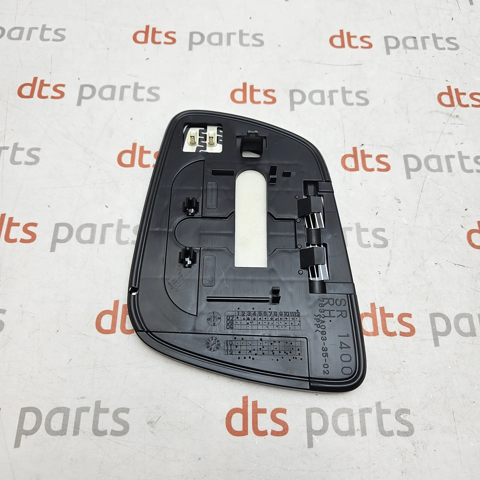 OEM Mitsubishi 7632A634 – Right-hand exterior wing door mirror glass and holder assembly