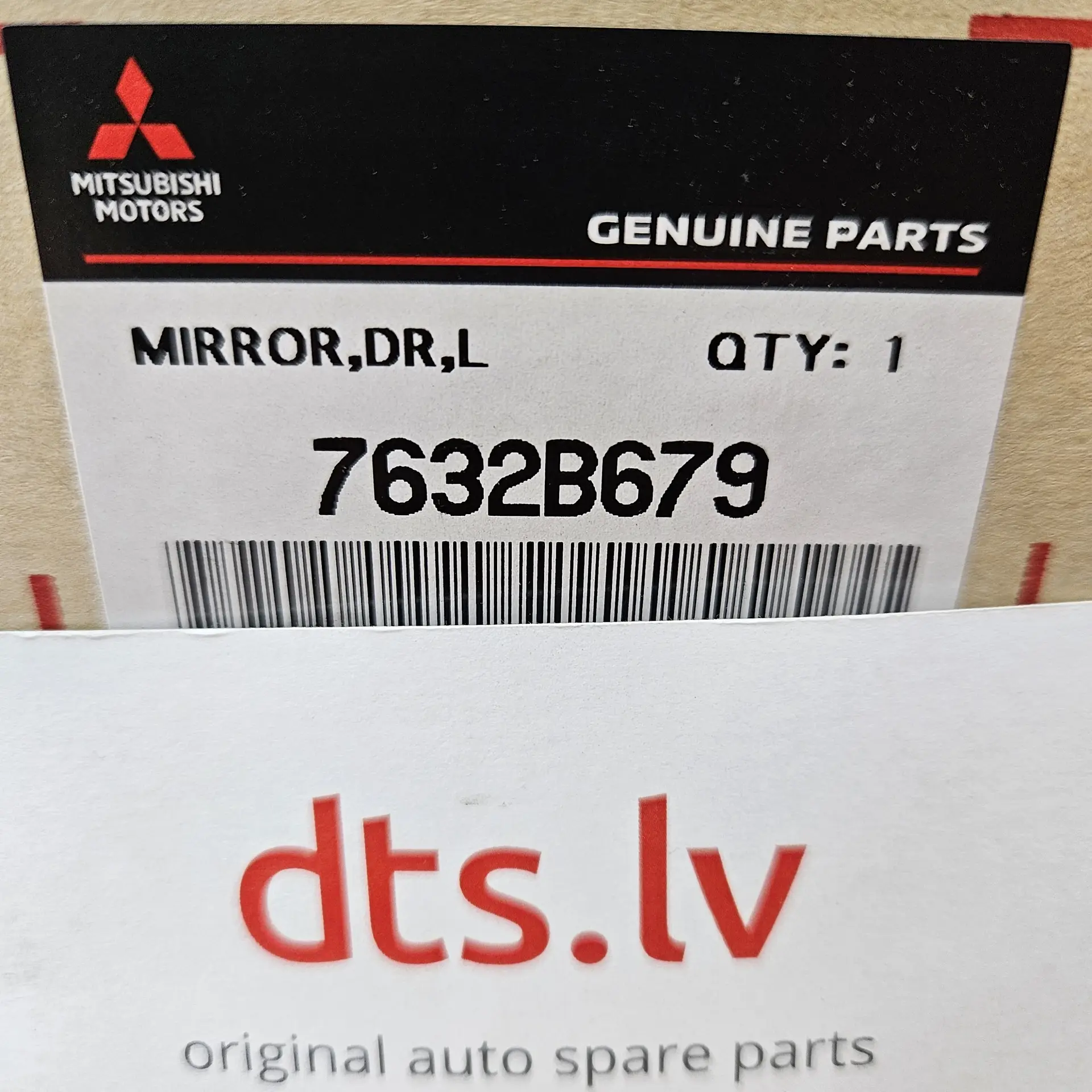 OEM Mitsubishi 7632B679 – Left door mirror assembly