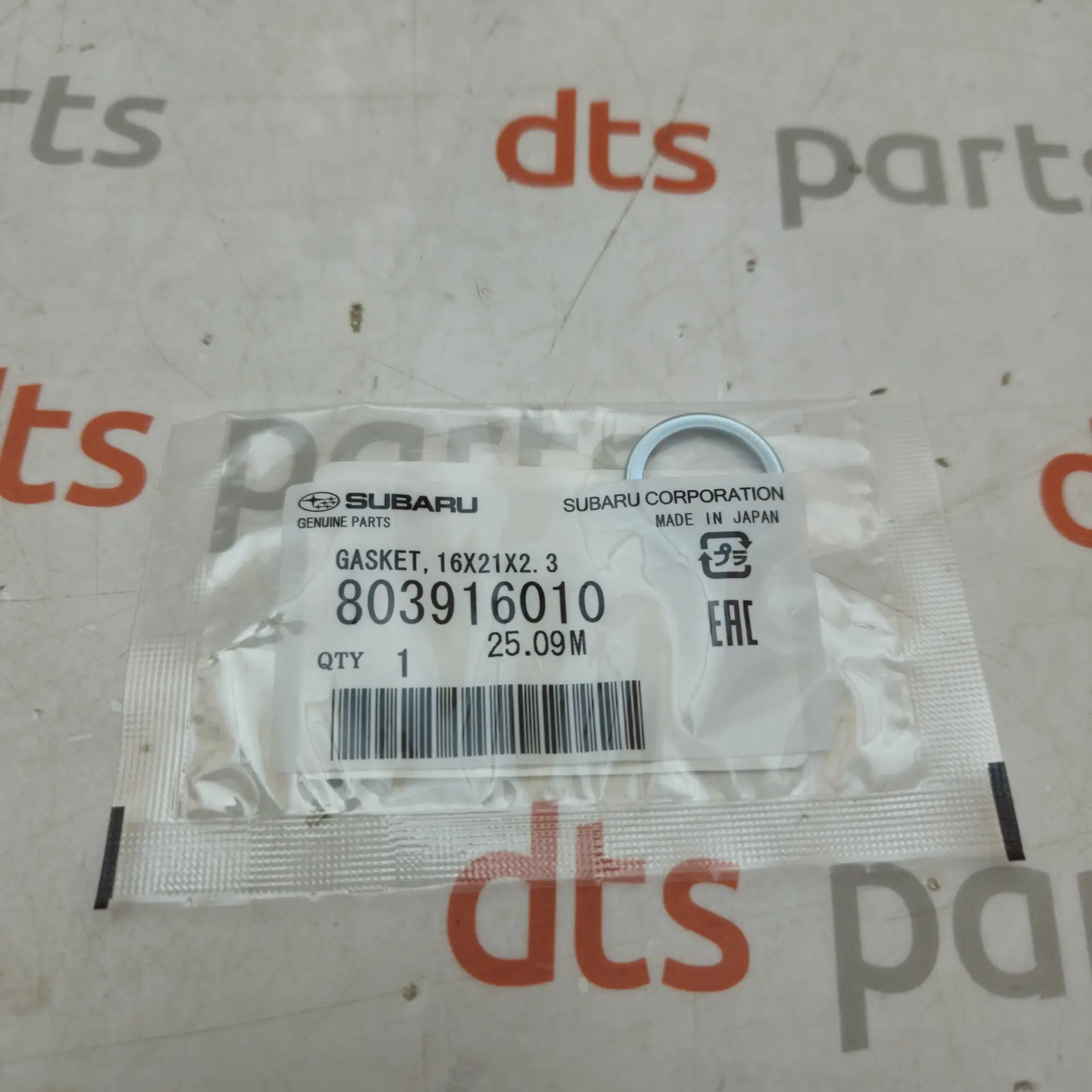 OEM Subaru 803916010 – Engine oil drain plug washer