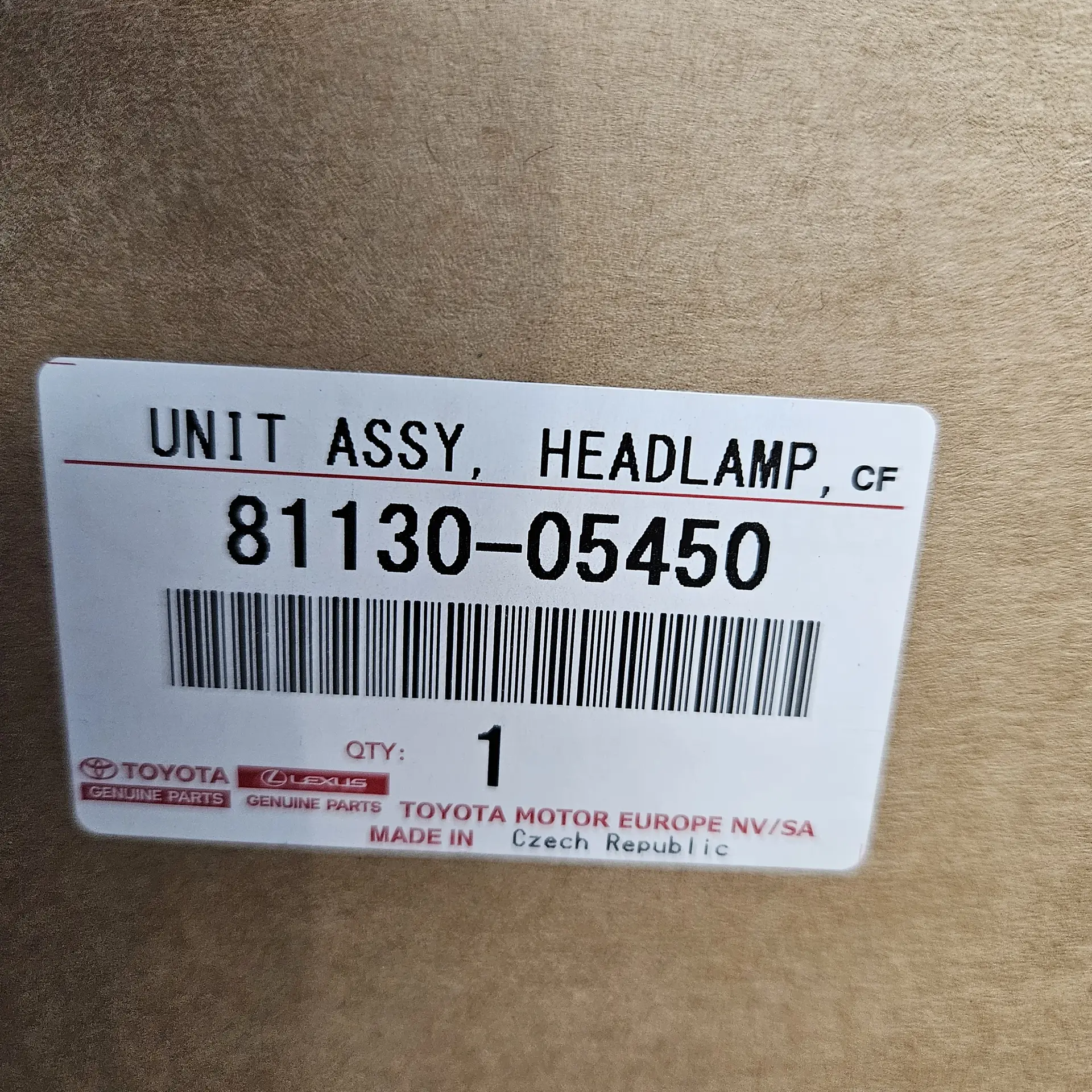 OEM Toyota 8113005450 – Headlamp, RH