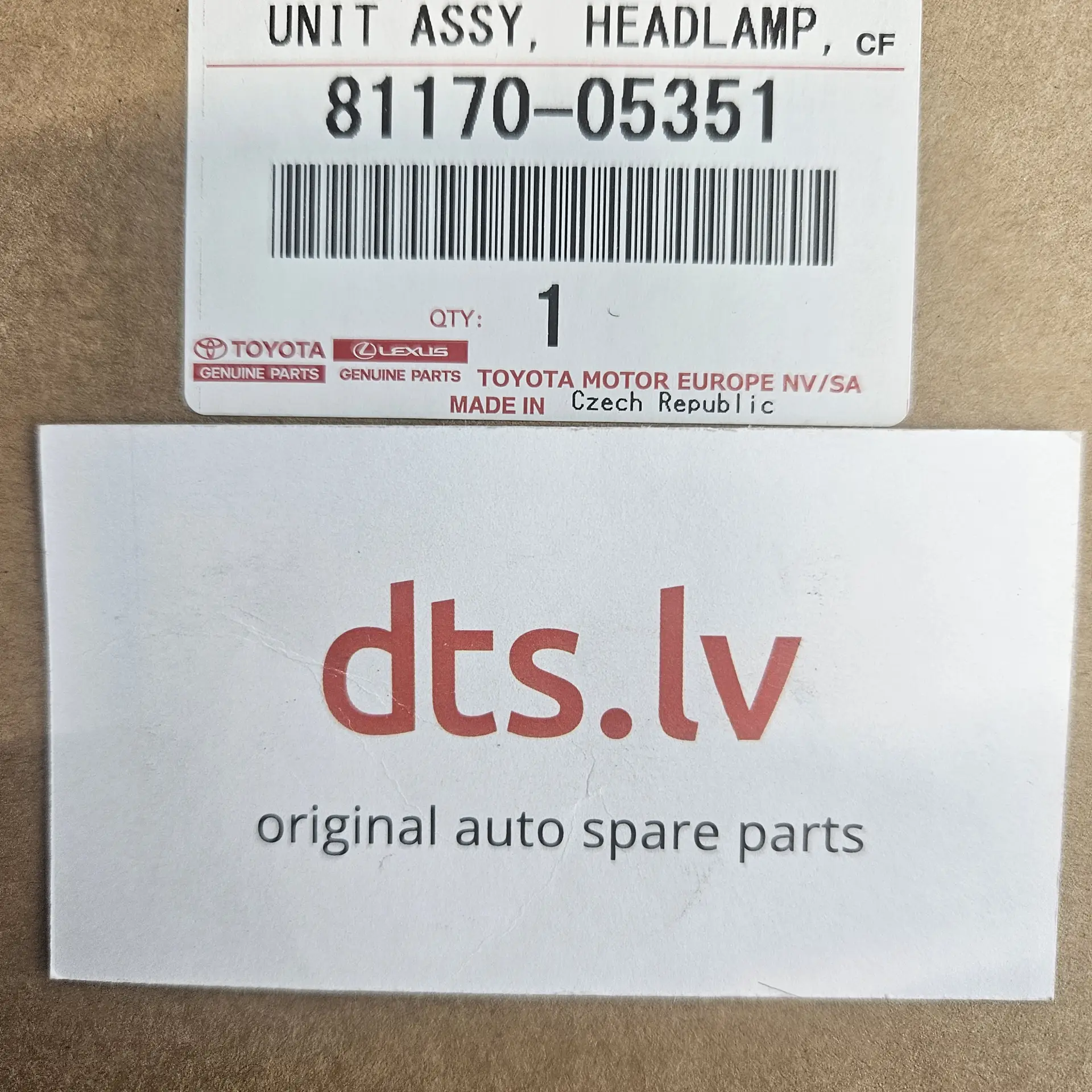 OEM Toyota 8117005351 – Front left headlight assembly
