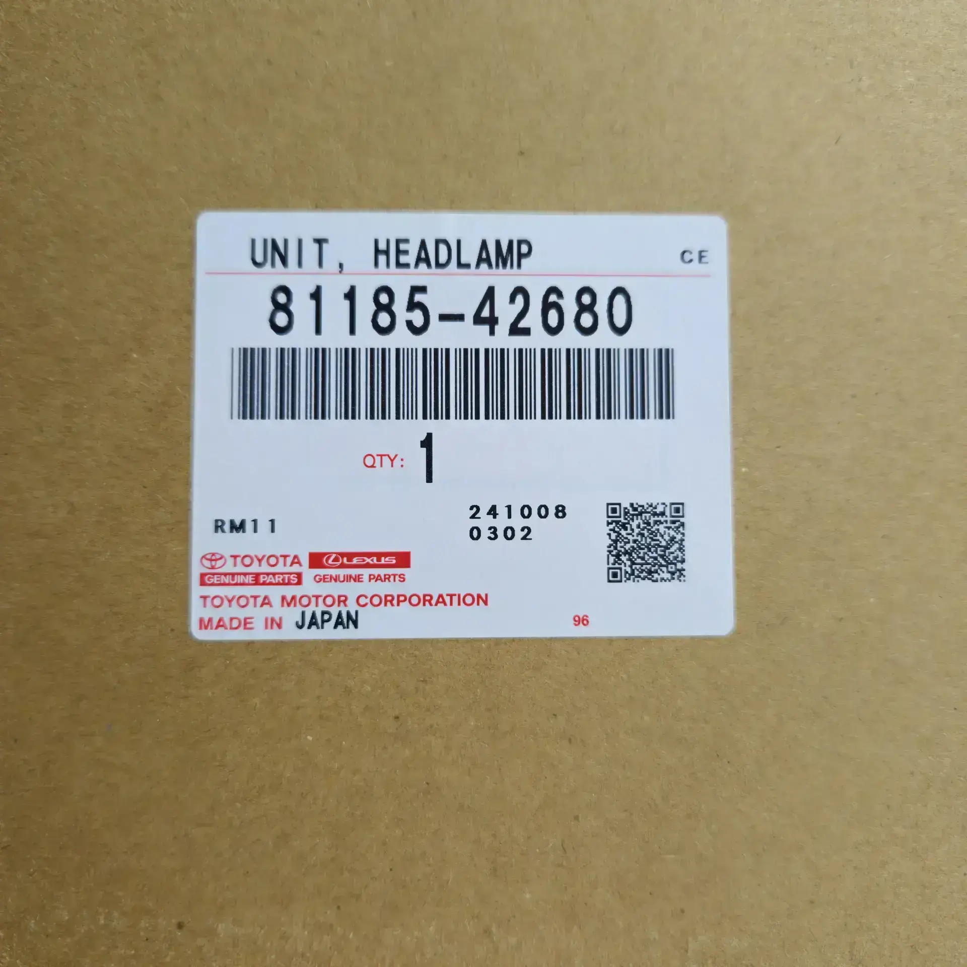 OEM Toyota 811854268 – Front left headlight