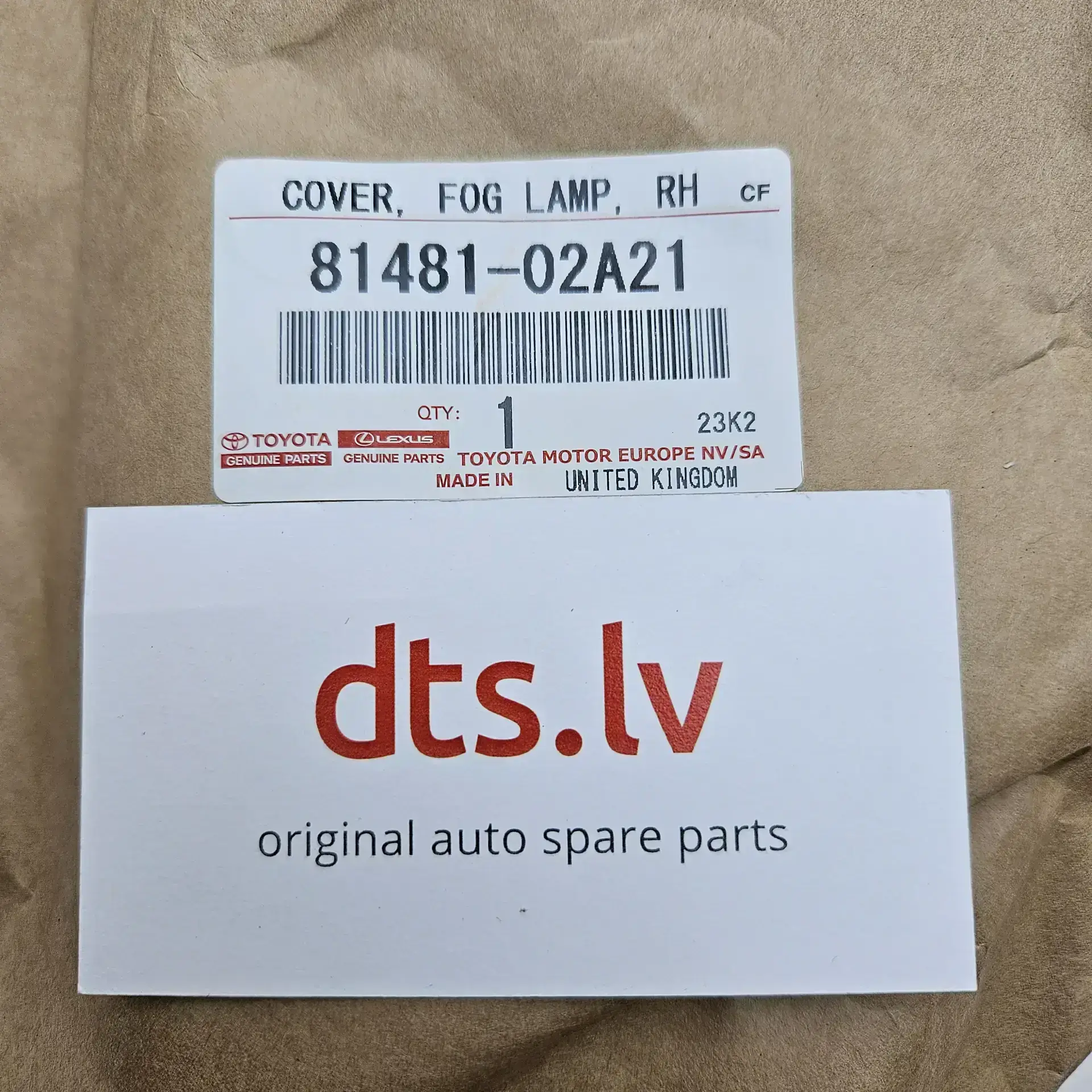 OEM Toyota 8148102A21 – Front fog light grill Toyota Corolla from 01.2019 -