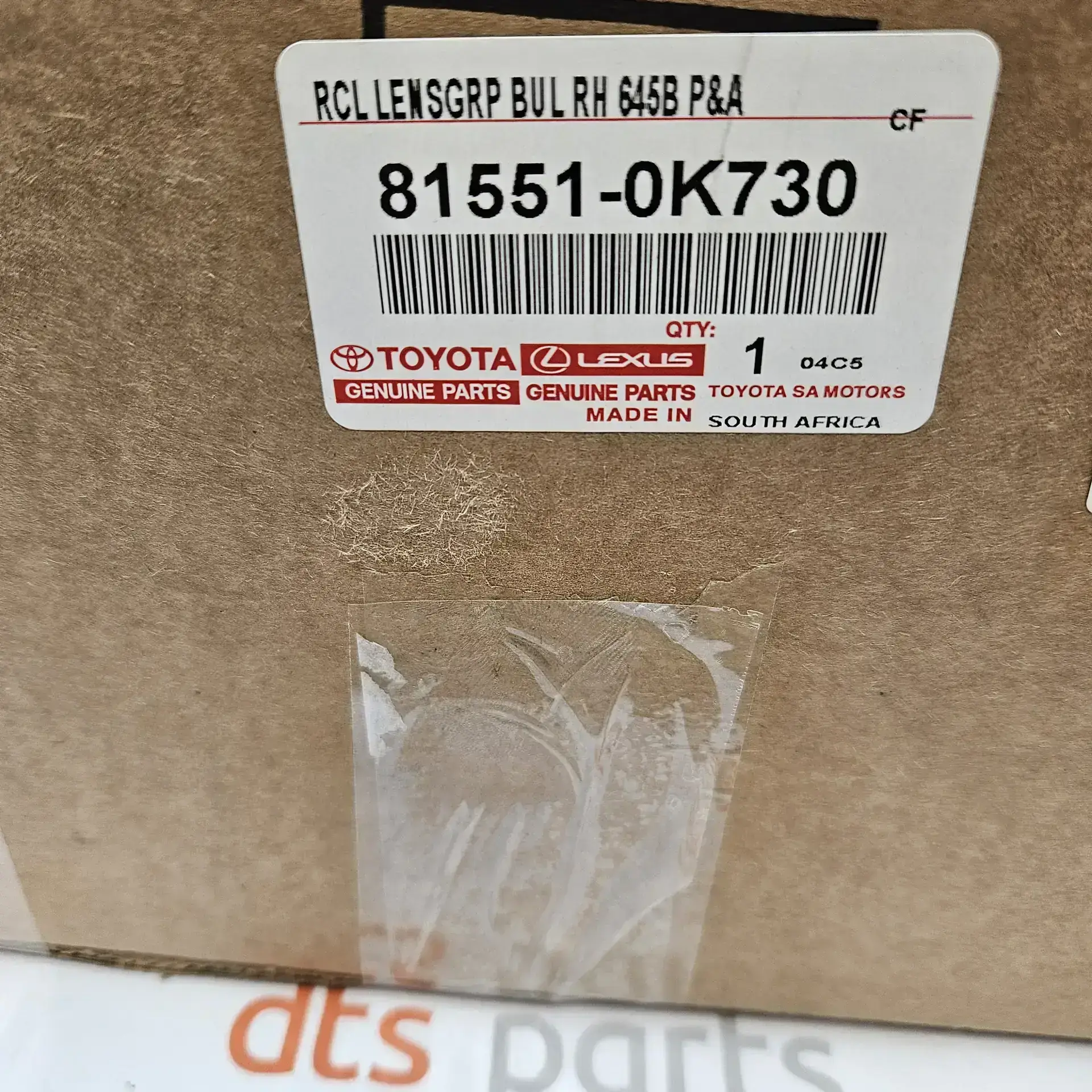 OEM Toyota 815510K730 – Right combination lamp