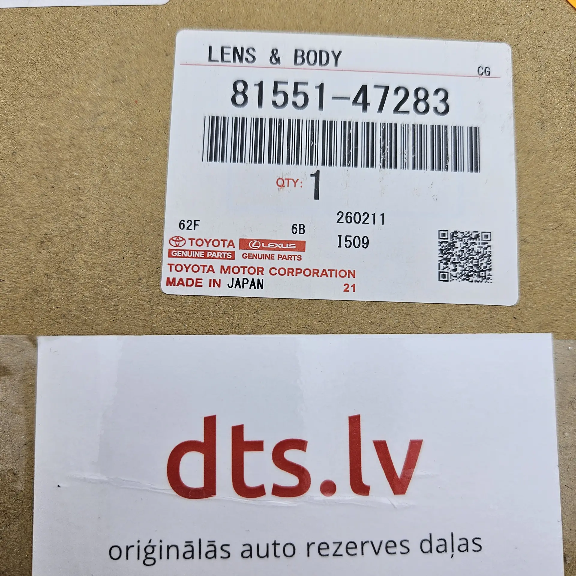 OEM Toyota 8155147283 – Right outer rear tail light lamp assembly