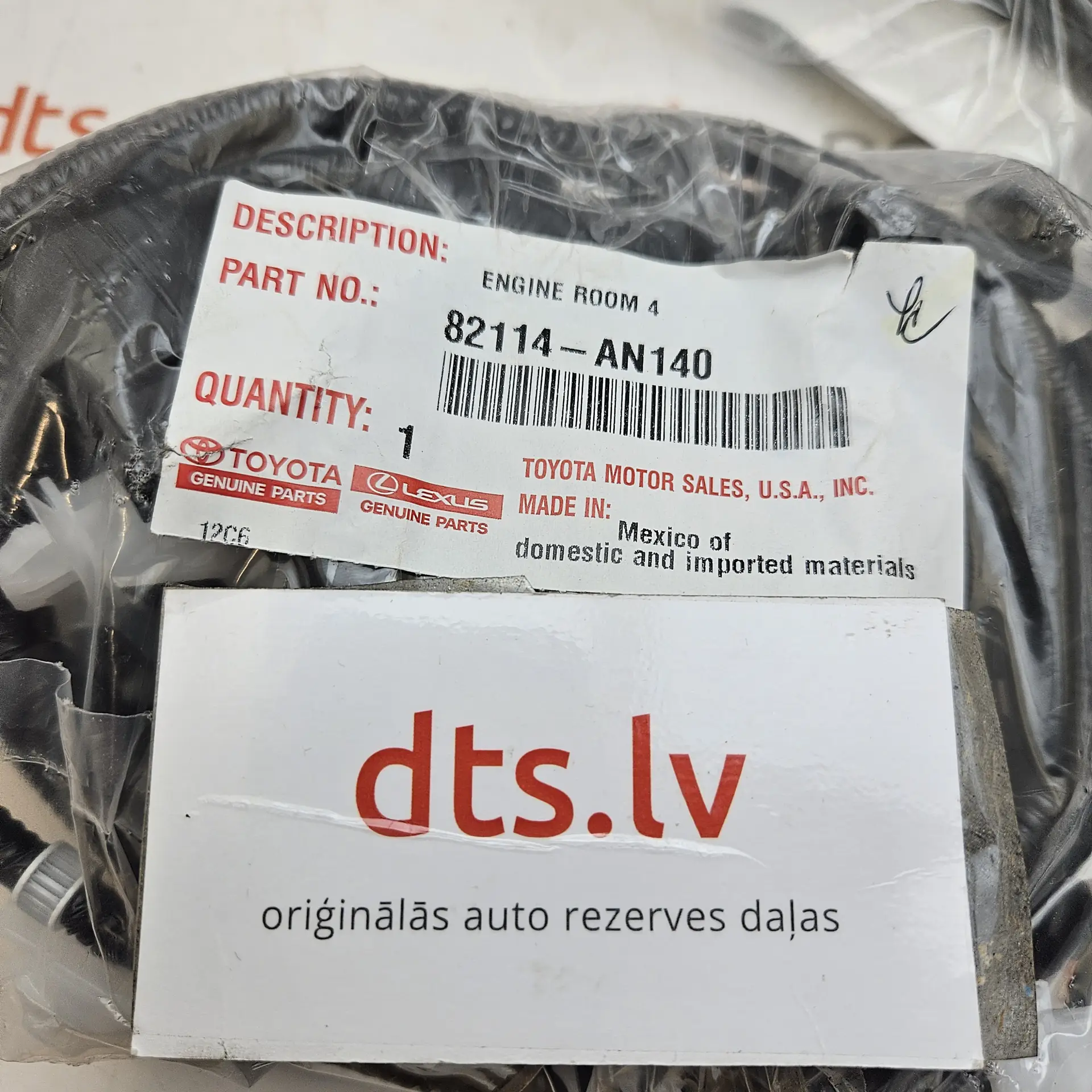 OEM Toyota 82114AN140 – Front parking aid system obstacle sensor wiring harness