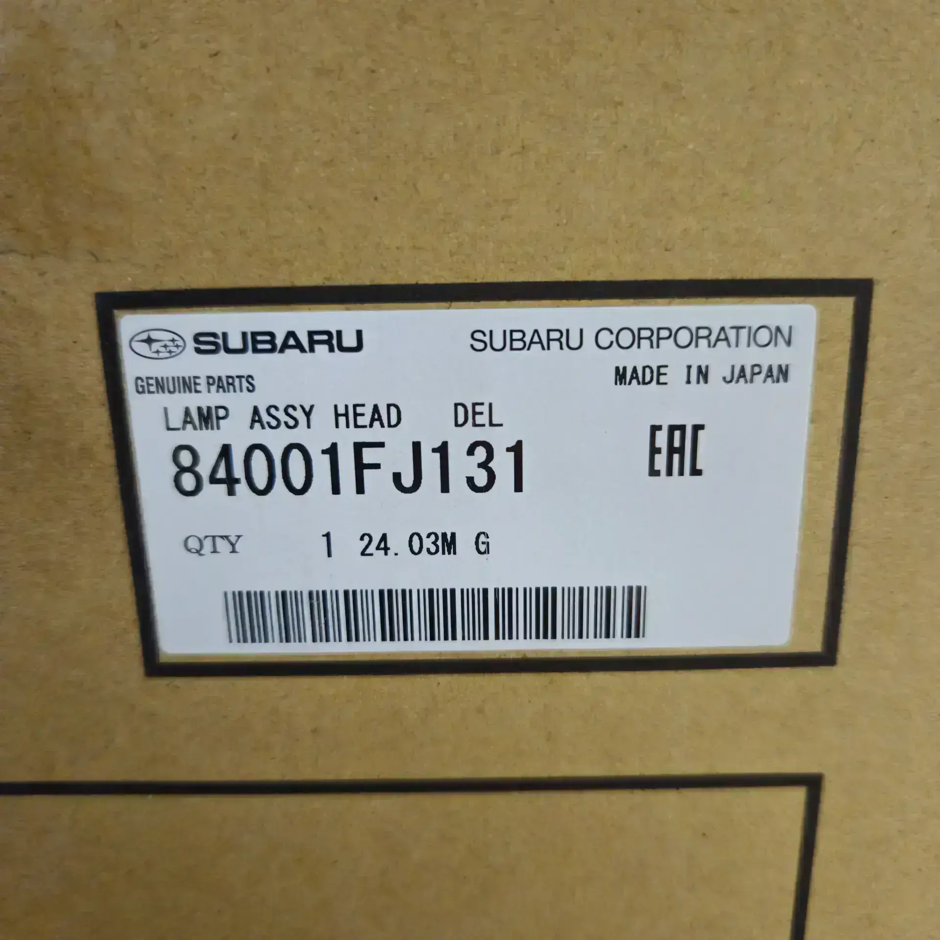 OEM Subaru 84001FJ131 – Front left headlight
