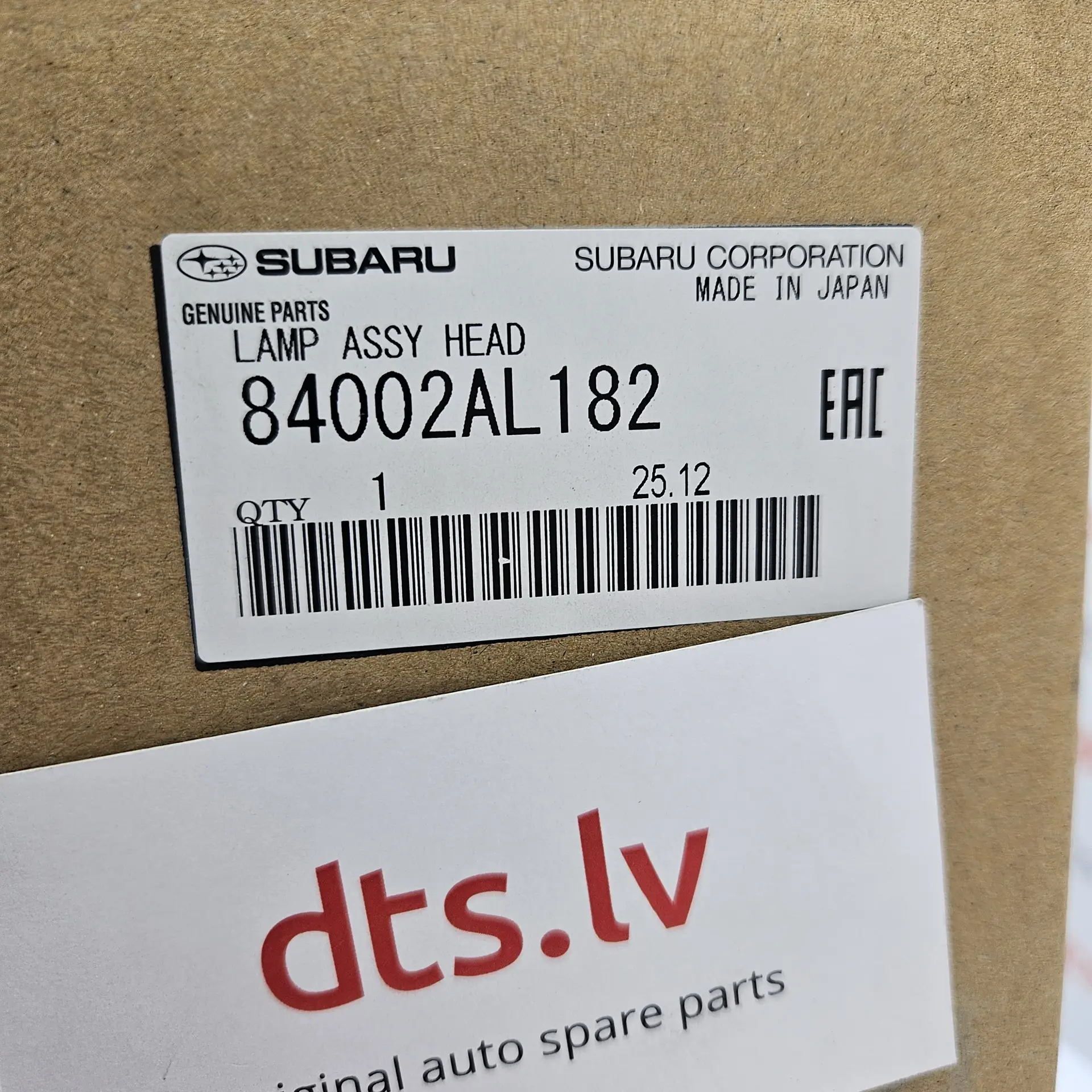 OEM Subaru 84002AL182 – Front headlight main LED assembly right-hand side