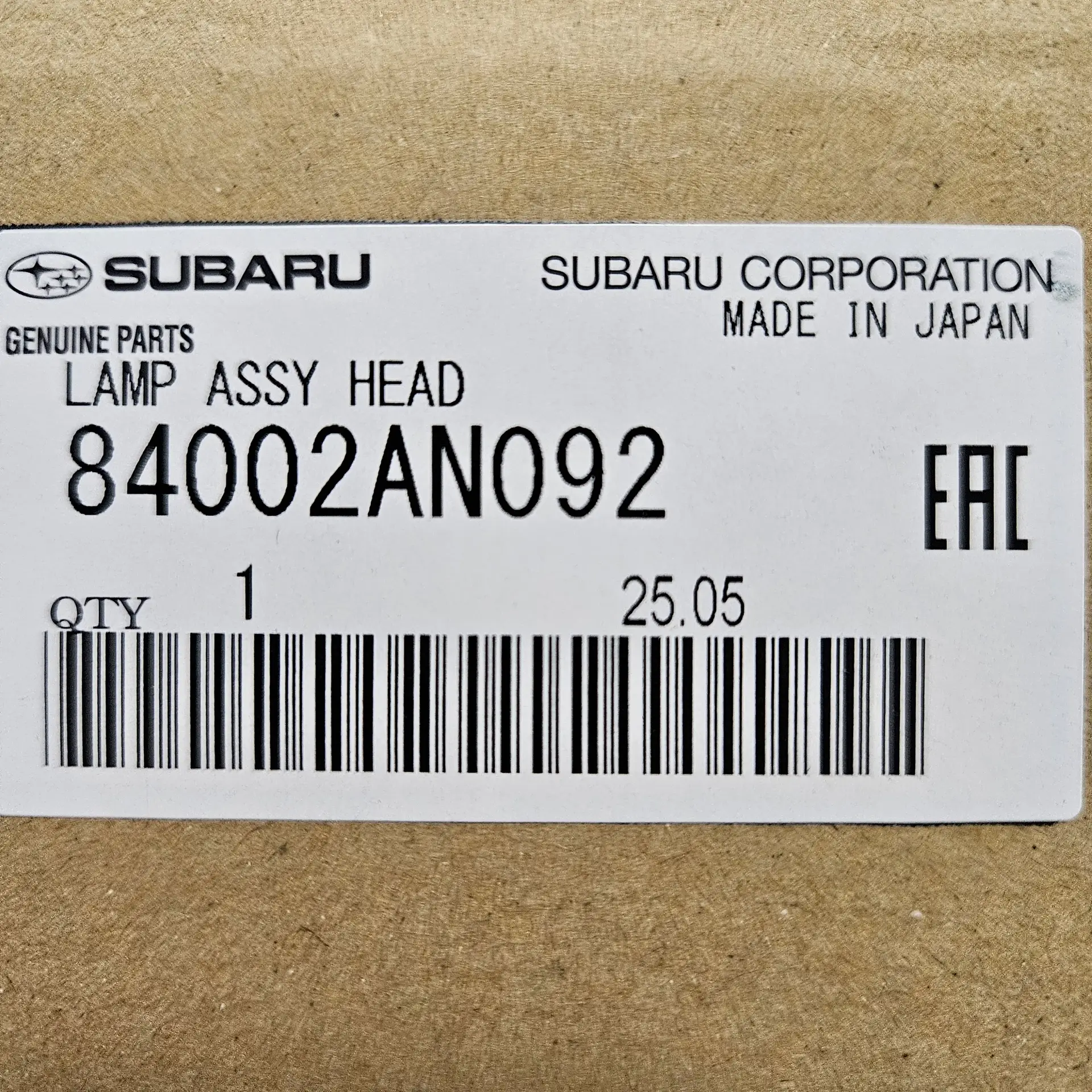 OEM Subaru 84002AN092 – Front left headlight