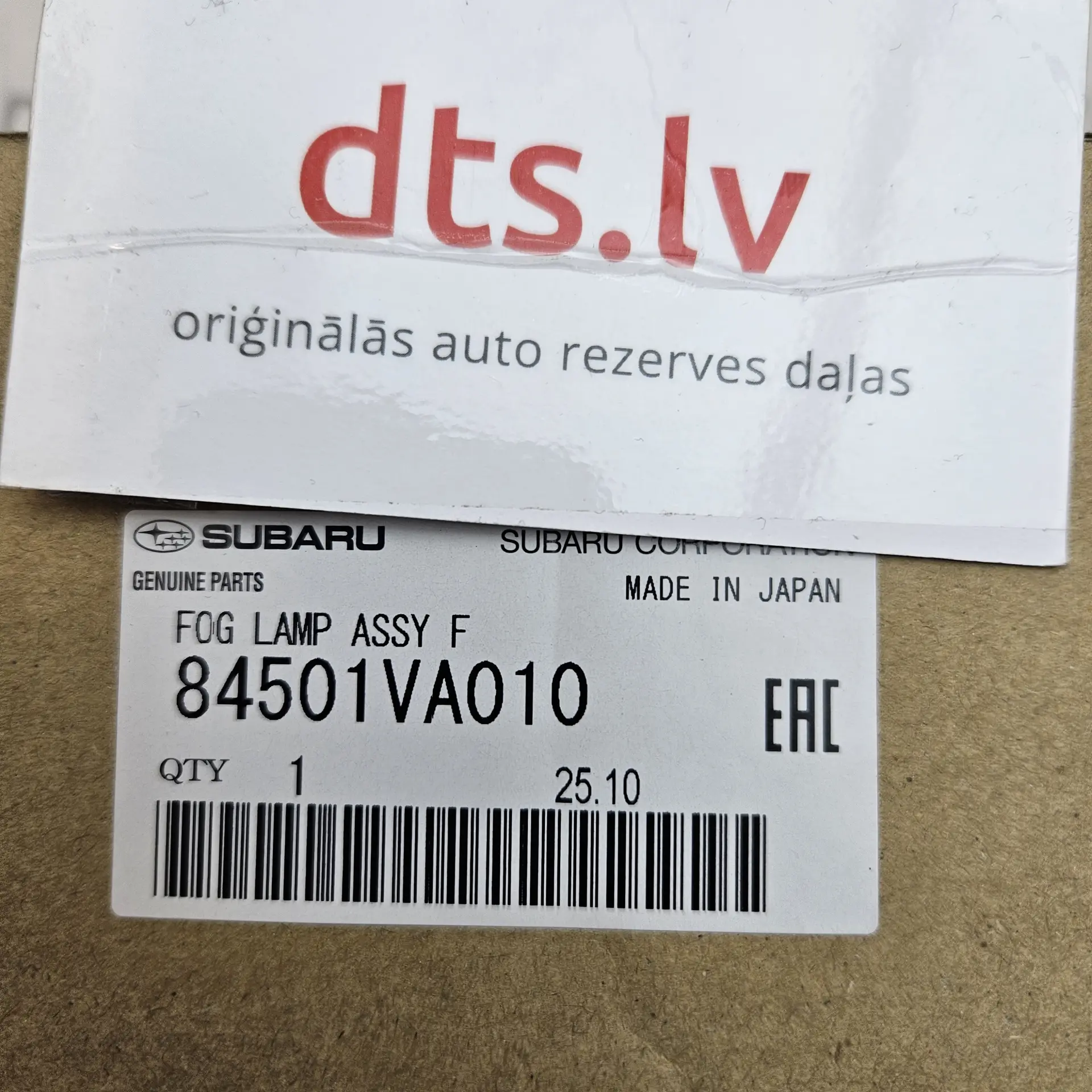OEM Subaru 84501VA010 – Front left side bumper led fog light assembly