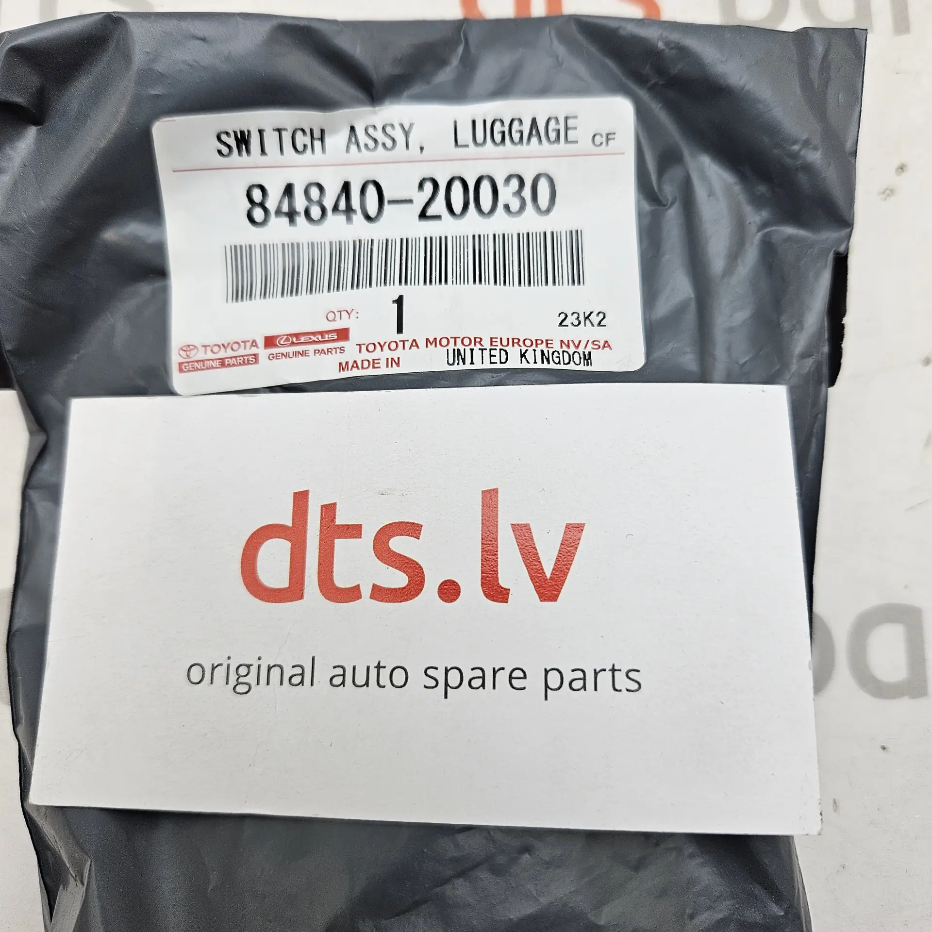 OEM Toyota 8484020030 – Back Door Opener Switch / Rear Hatch Release